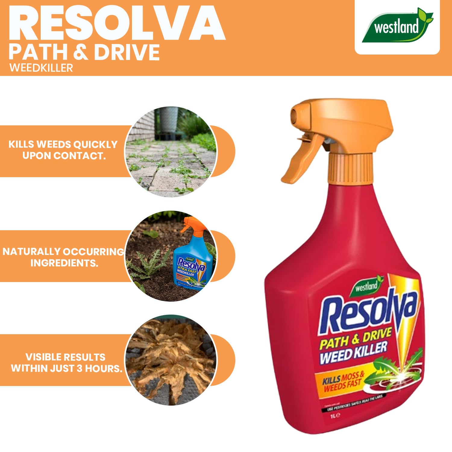 Resolva Path & Drive Weedkiller RTU 1L