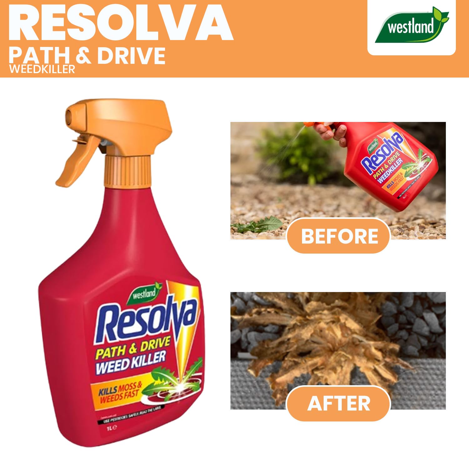 Resolva Path & Drive Weedkiller RTU 1L