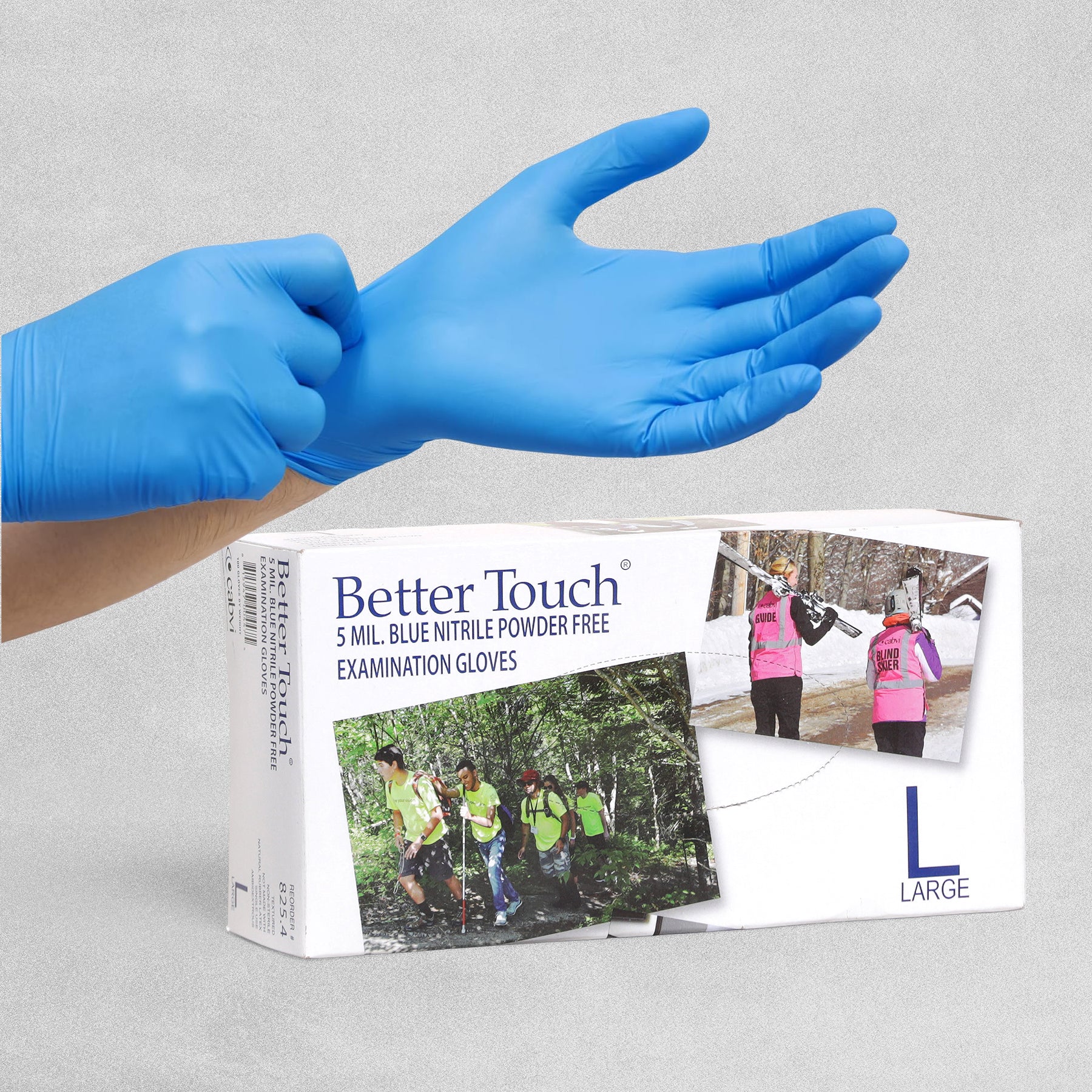 Better Touch Blue Nitrile Powder Free Large Glove