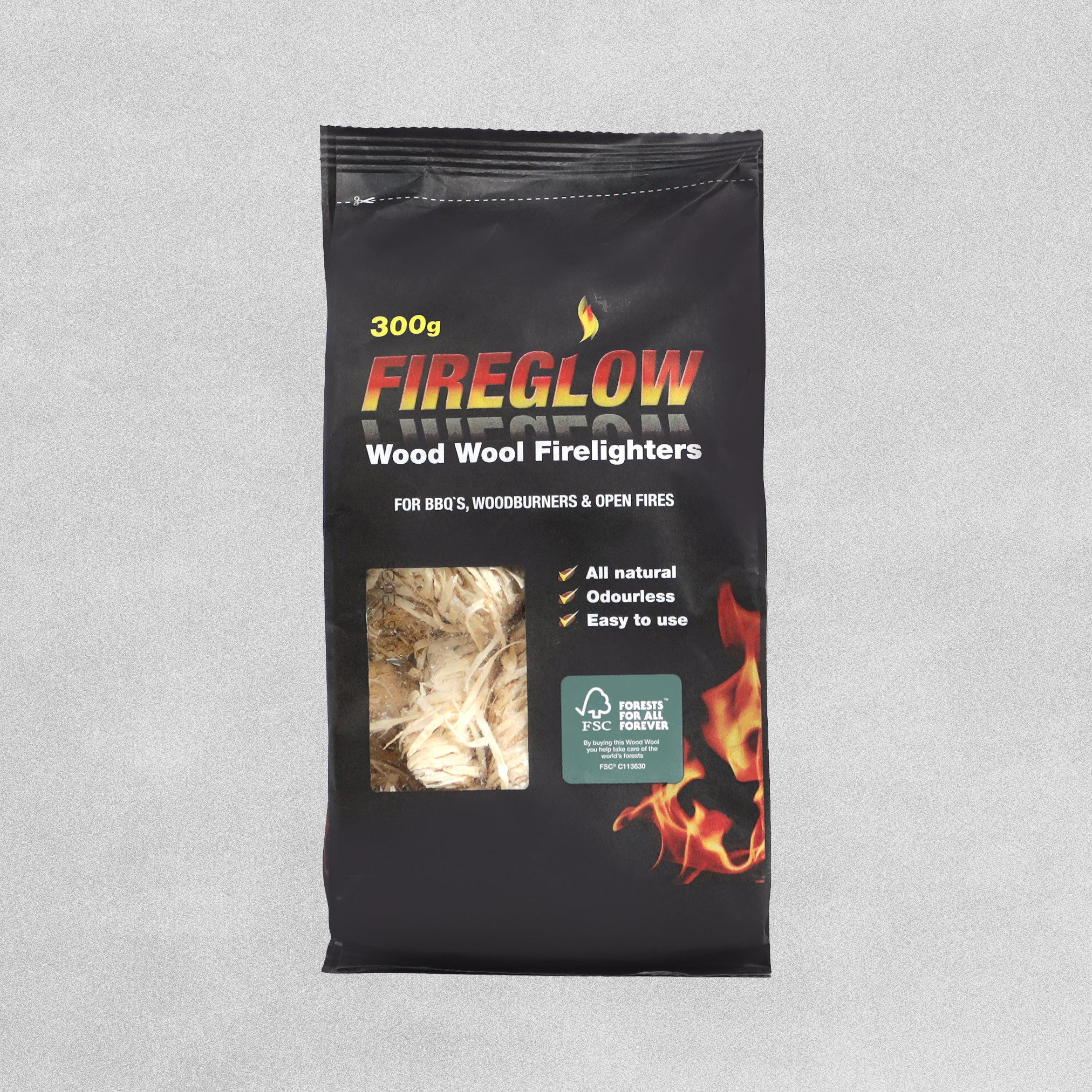 Fireglow Wood Wool Firelighters 300g