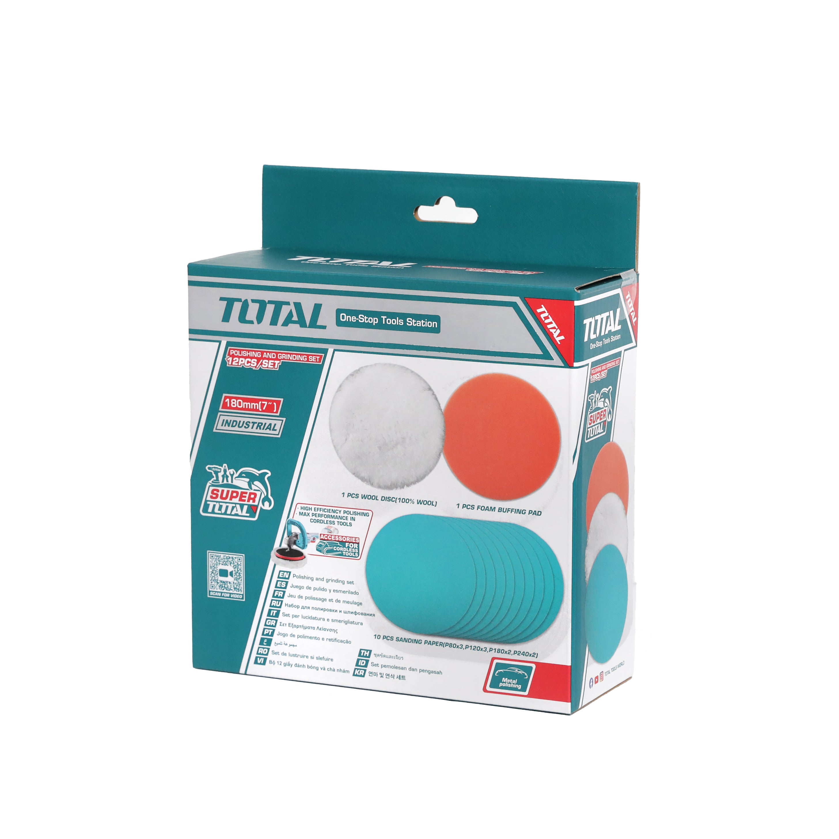 Total Polishing and Grinding Set - 12pcs - TAC18012