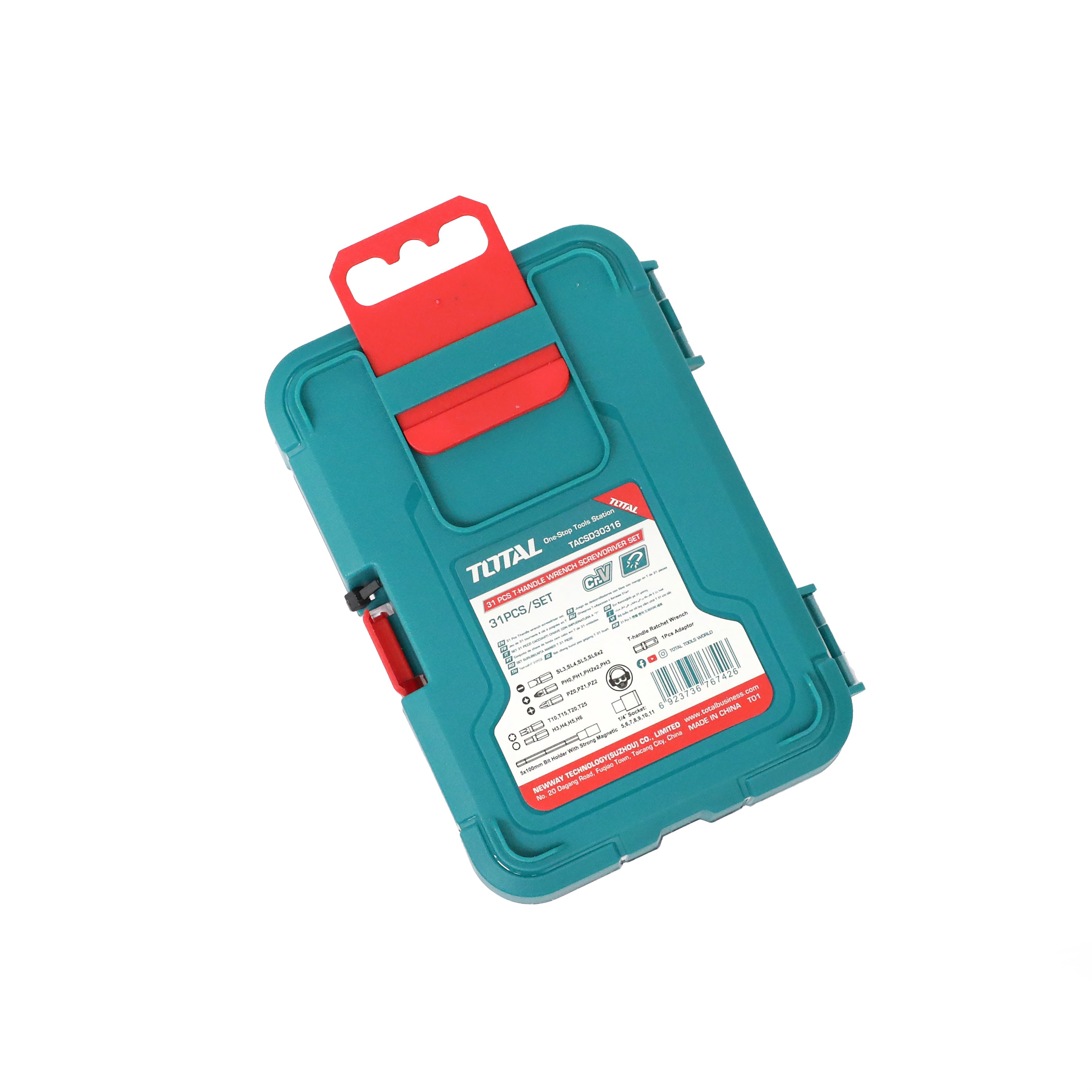 Total 31 Piece T-Handle Screwdriver Set - TACSD30316