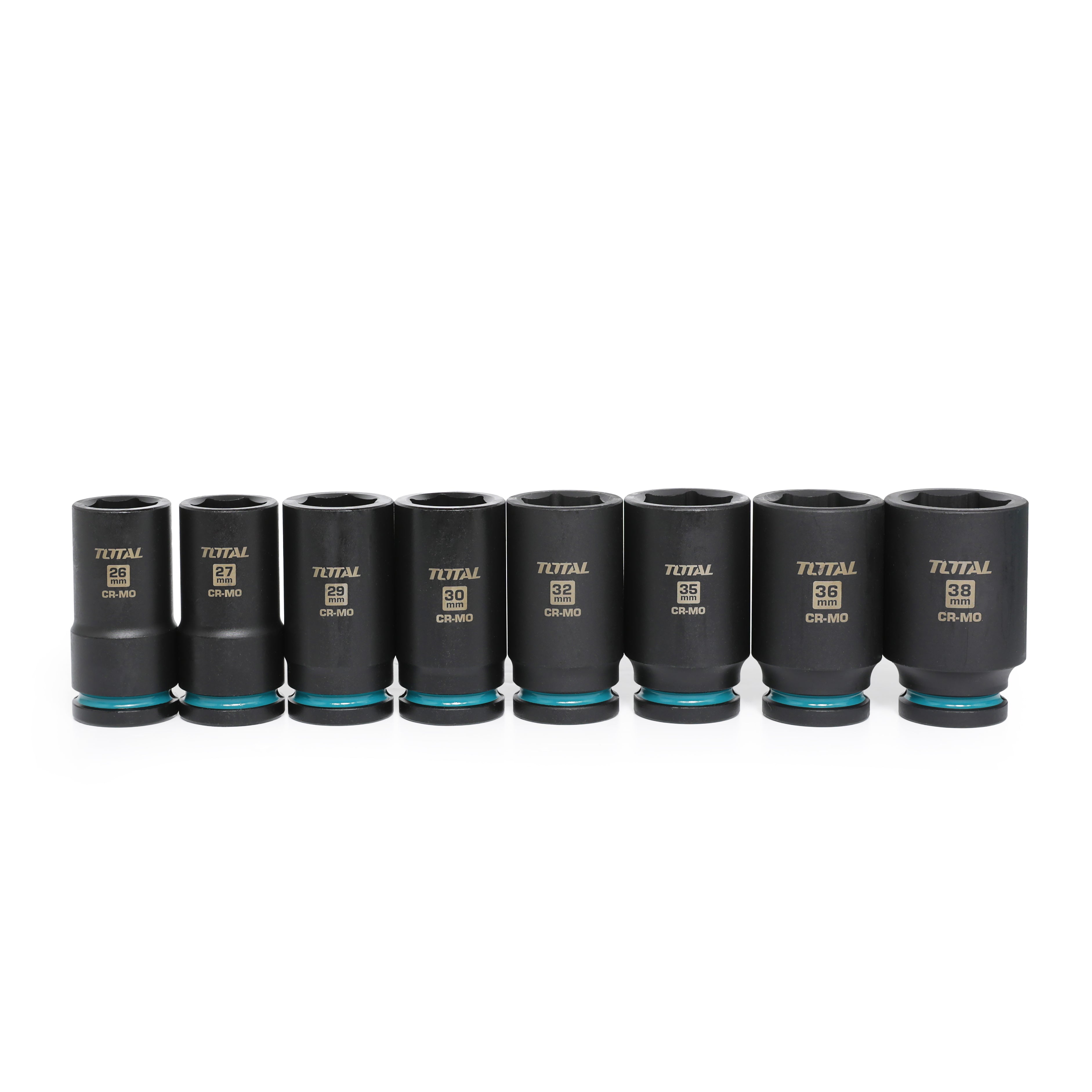 Total 3/4" Drive Deep Impact Socket Set 3/4" Drive 10pcs - THKISD34082L