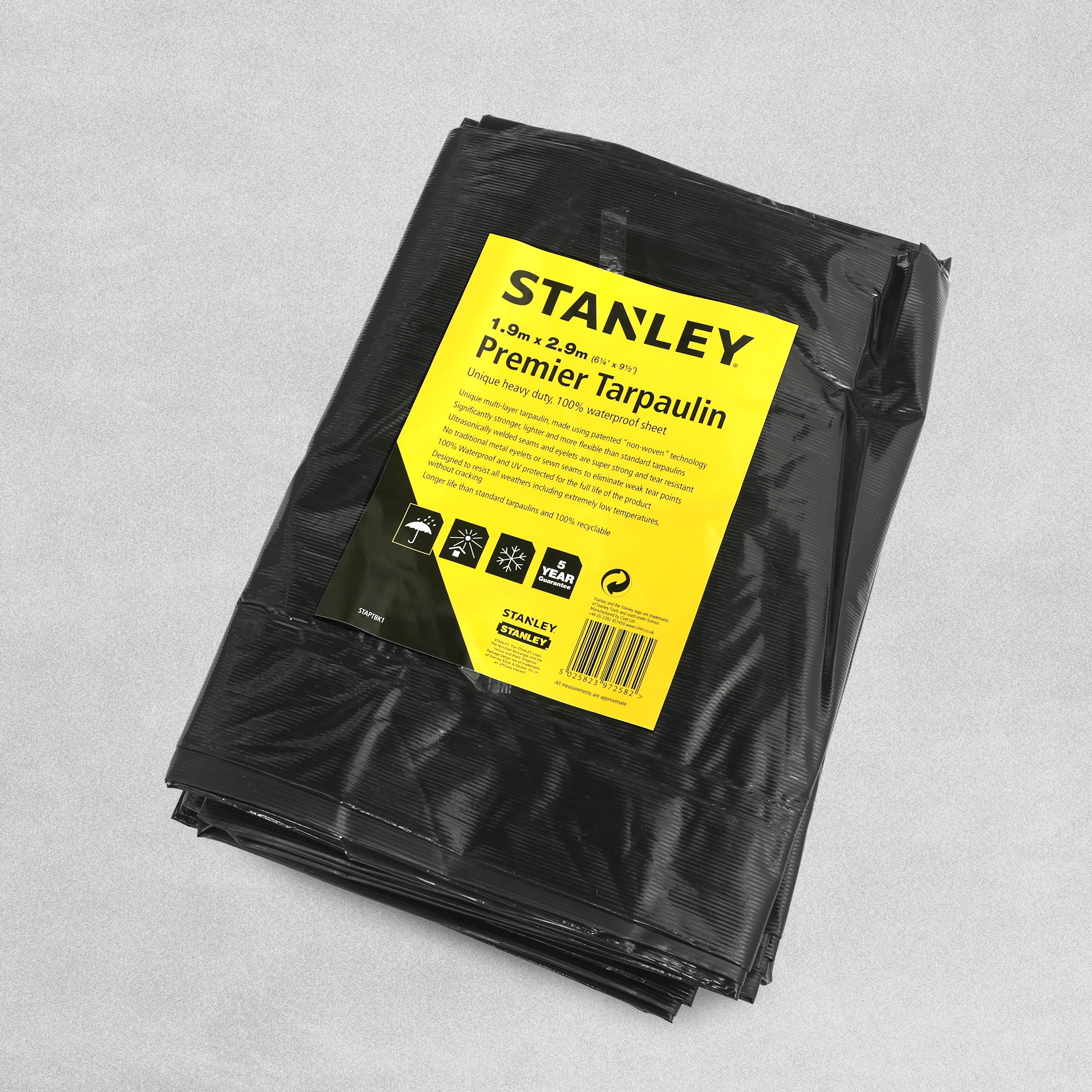 Stanley Premier Tarpaulin - 1.9m x 2.9m