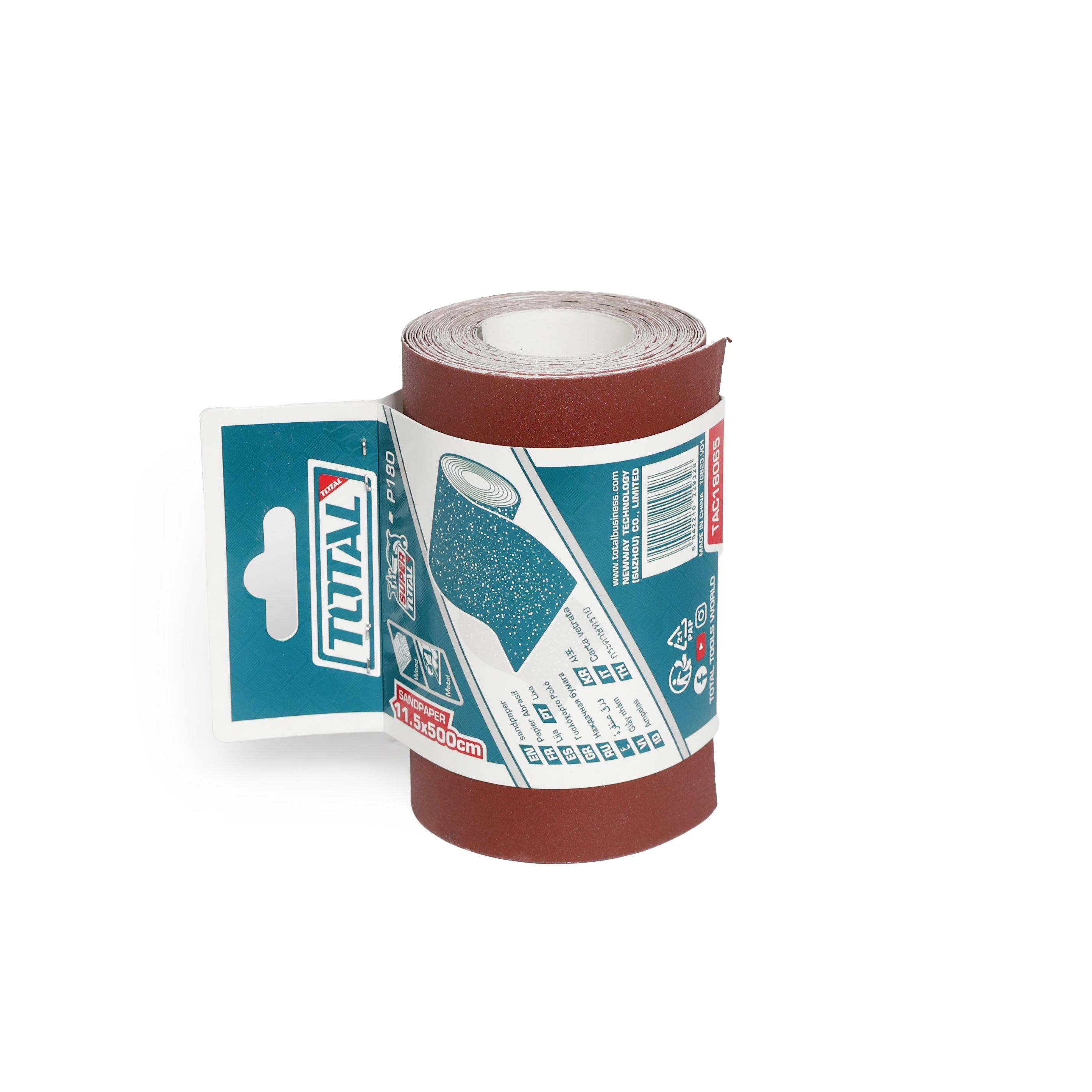 Total Sandpaper Roll 115mm x 5metre P40-P240 Various Grits