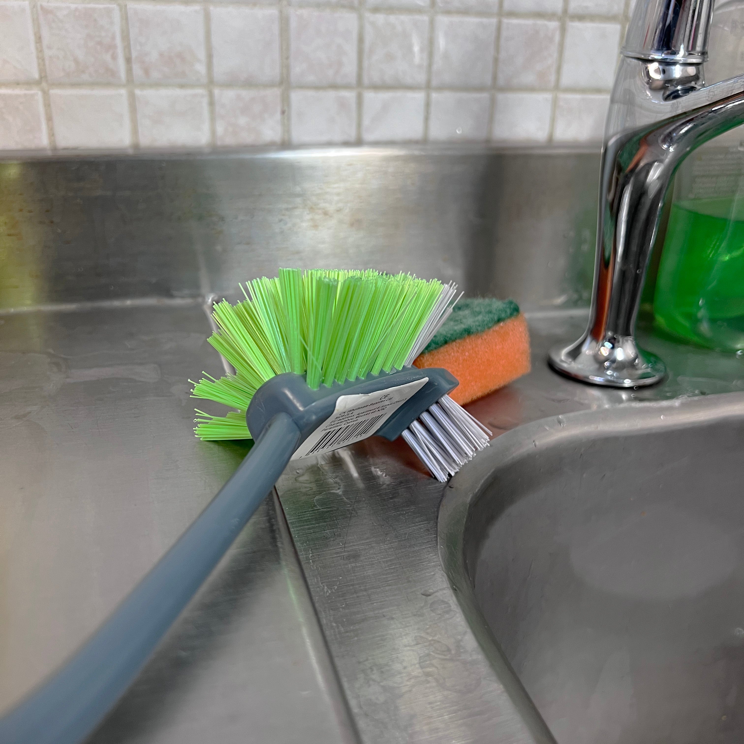 Washing Up Brush - Green/Grey