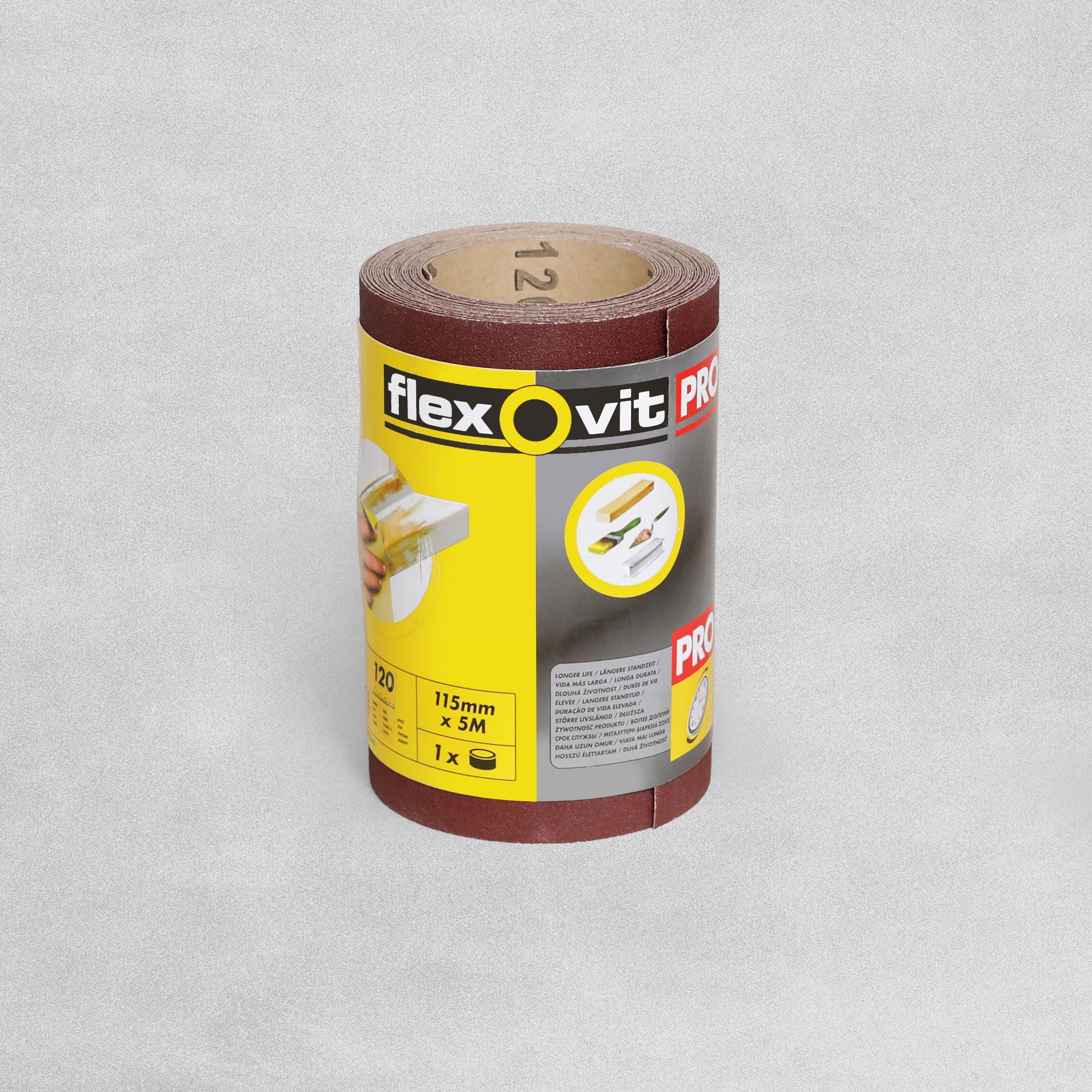 Flexovit Pro Sandpaper Roll - 120g