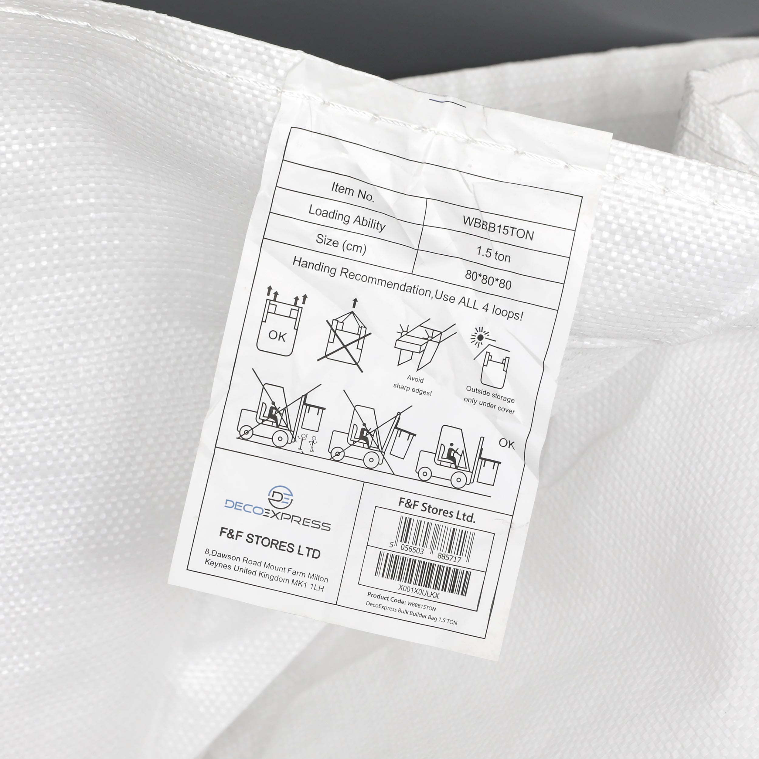 Builder Bulk Bags - Various Sizes Available