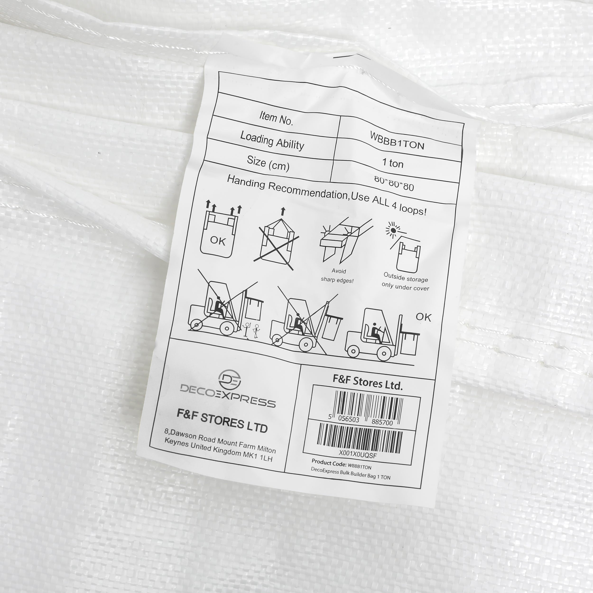Builder Bulk Bags - Various Sizes Available