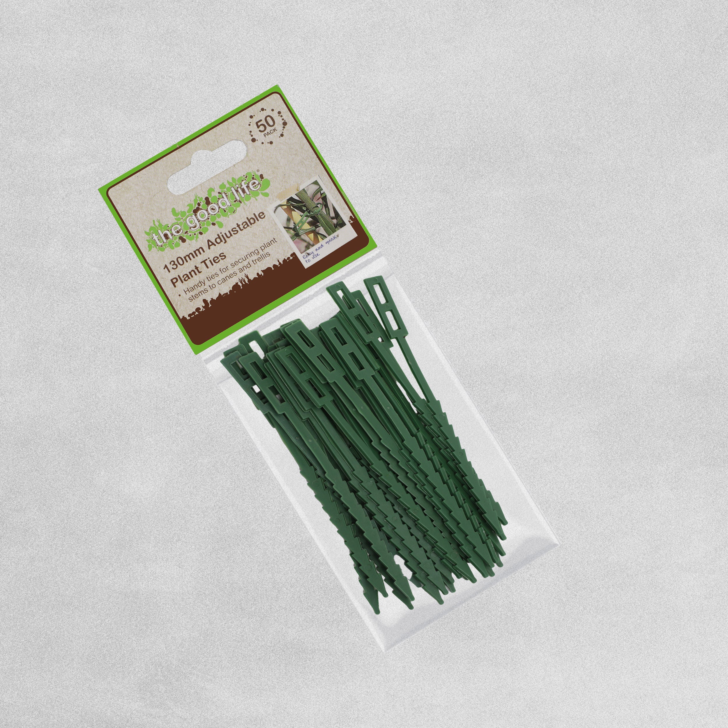 The Good Life 130mm Adjustable Plant Ties - 50 Pack