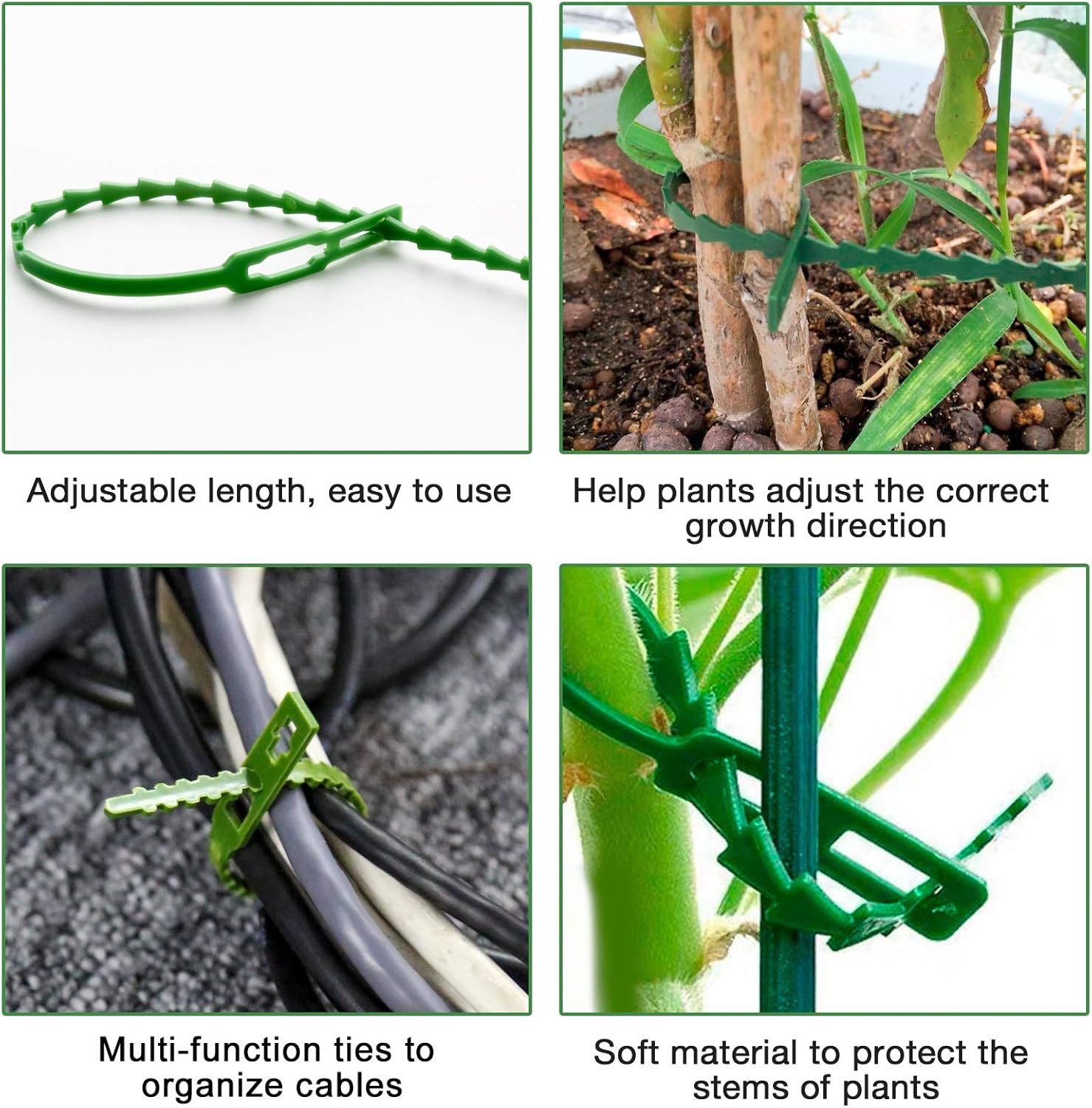 The Good Life 130mm Adjustable Plant Ties - 50 Pack