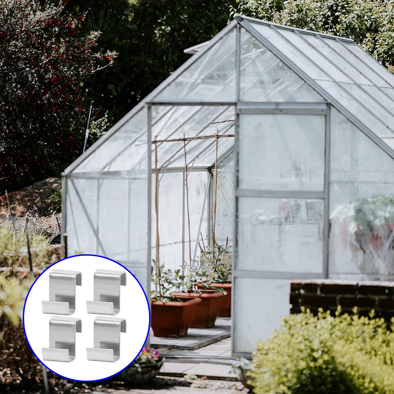 The Good Life Greenhouse 'Z' Glazing Clips - 25pcs