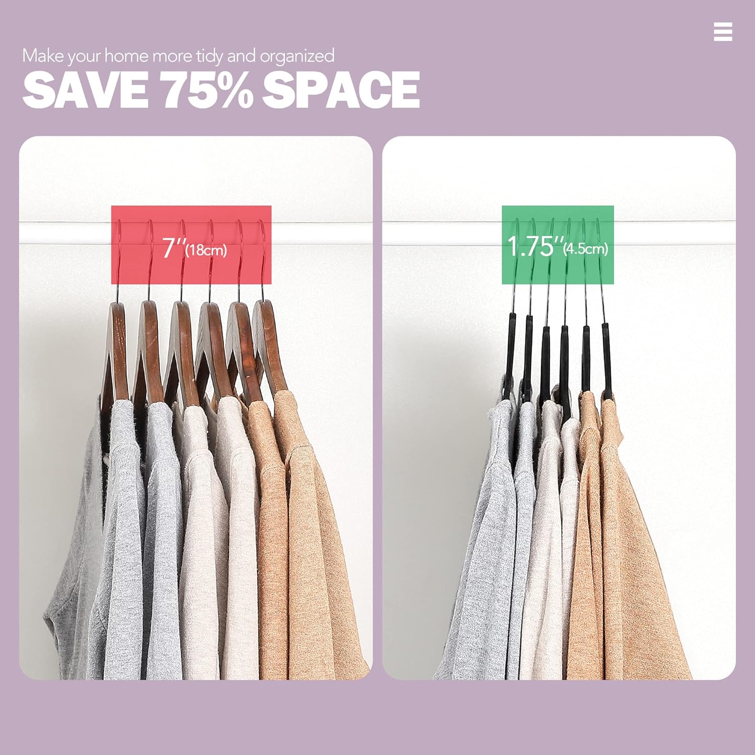 Velvet Hangers - Black - 25pcs