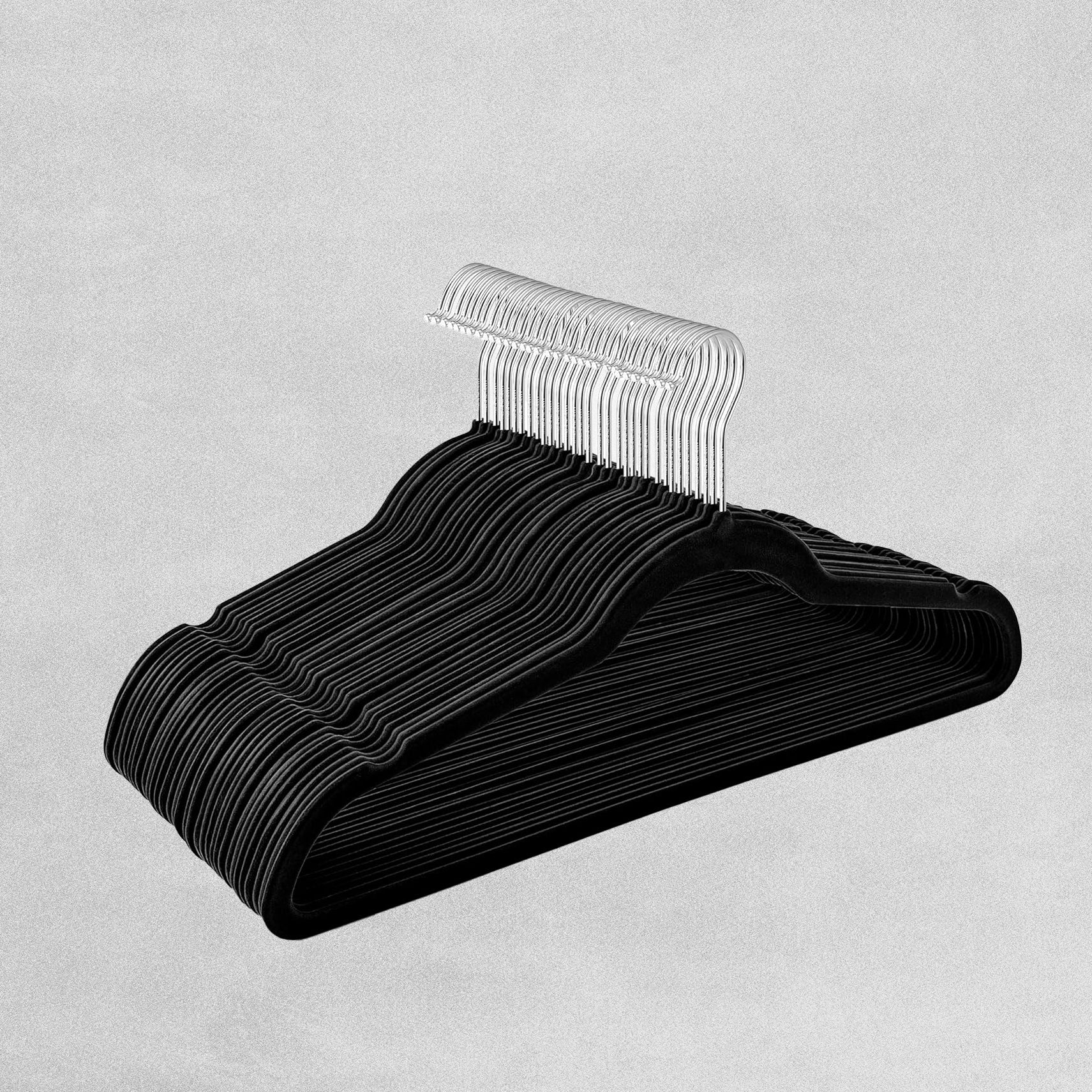 Velvet Hangers - Black - 25pcs