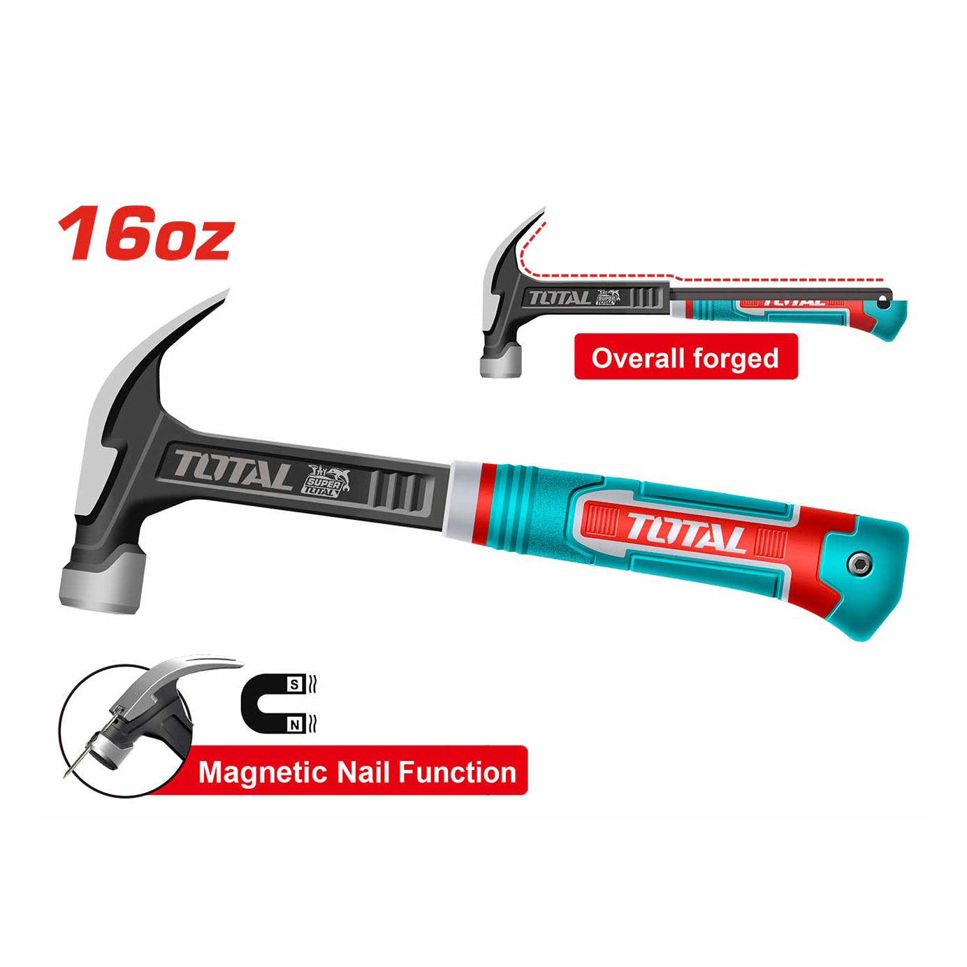 Total Claw Hammer - 16oz - THCH61016L