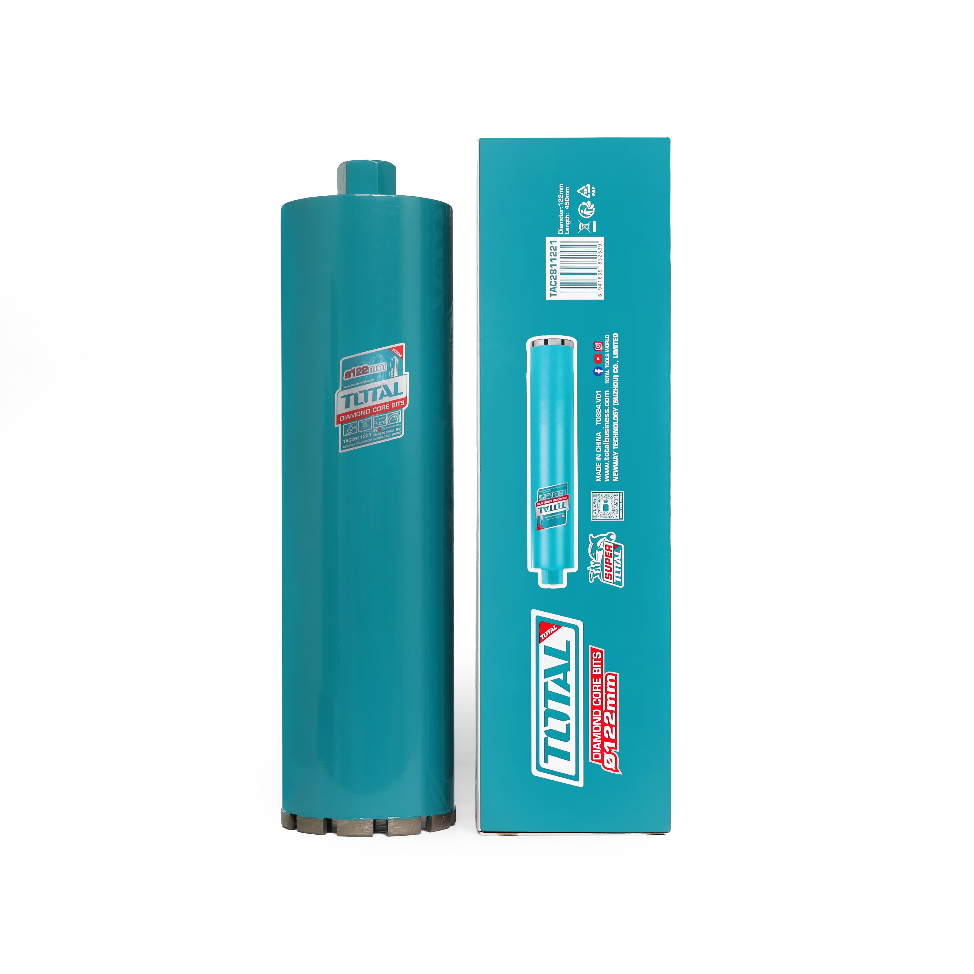 Total Diamond Core Drill Bit - 122mm - TAC2811221