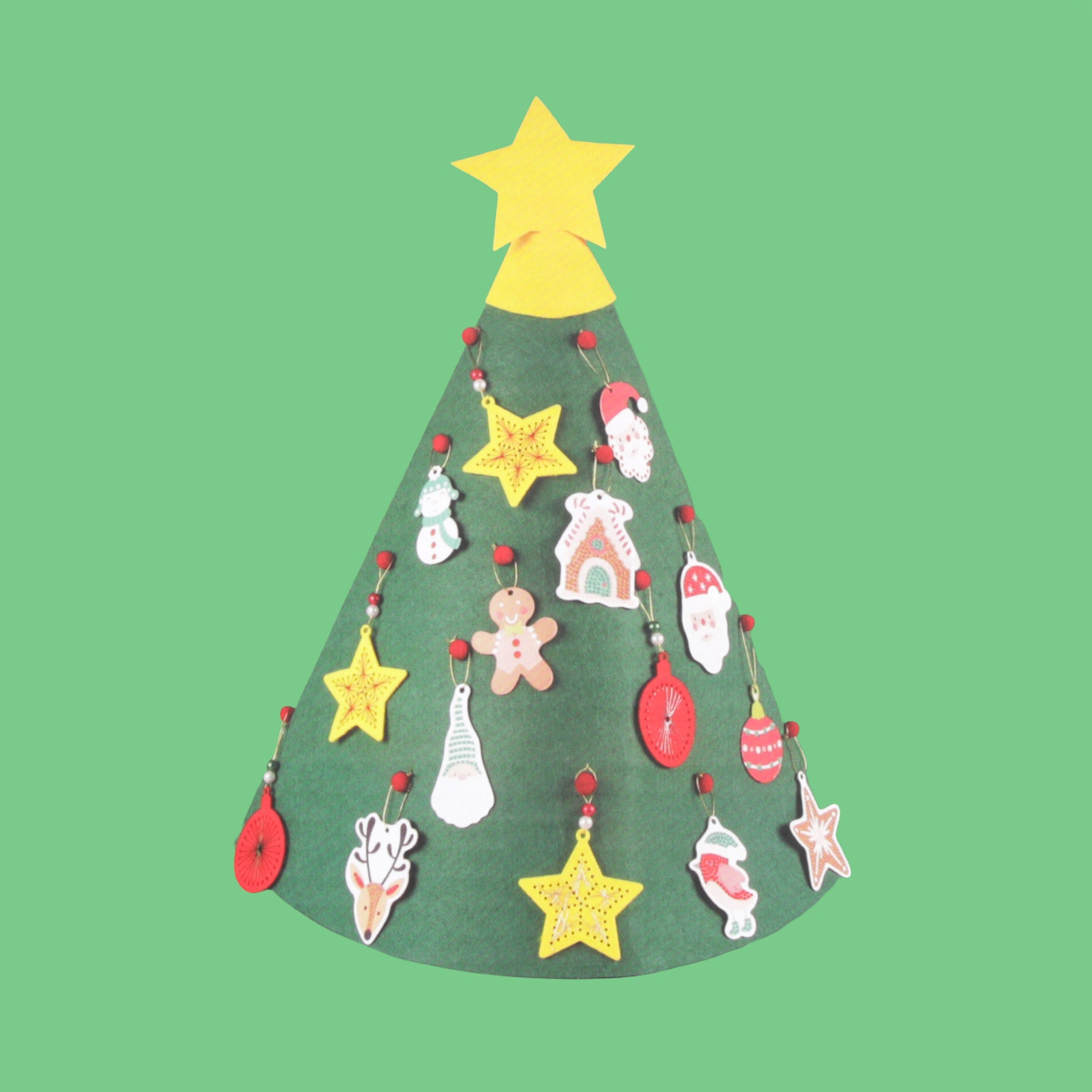Felt Christmas Tree Deco Set various design's