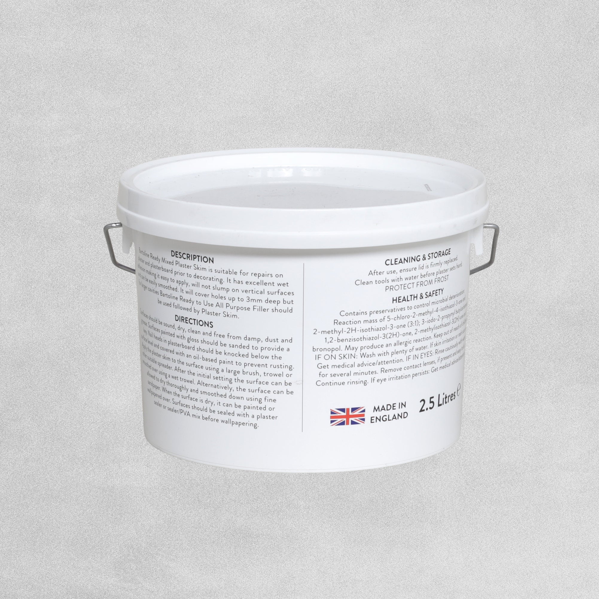Bartoline Ready Mixed Plaster Skim & Repair 2.5 Litres