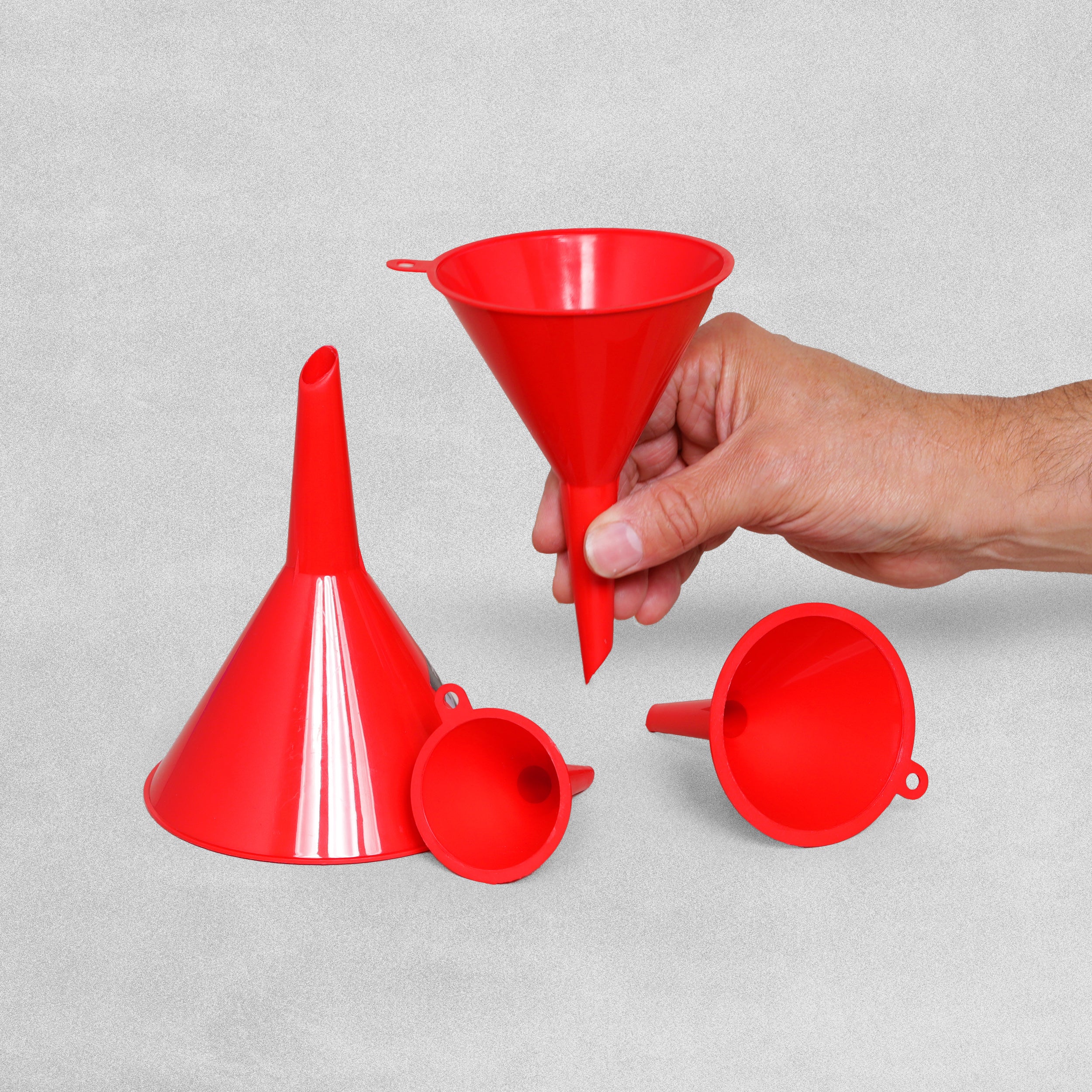 Promech 4pc Fixed Spout Funnel Set