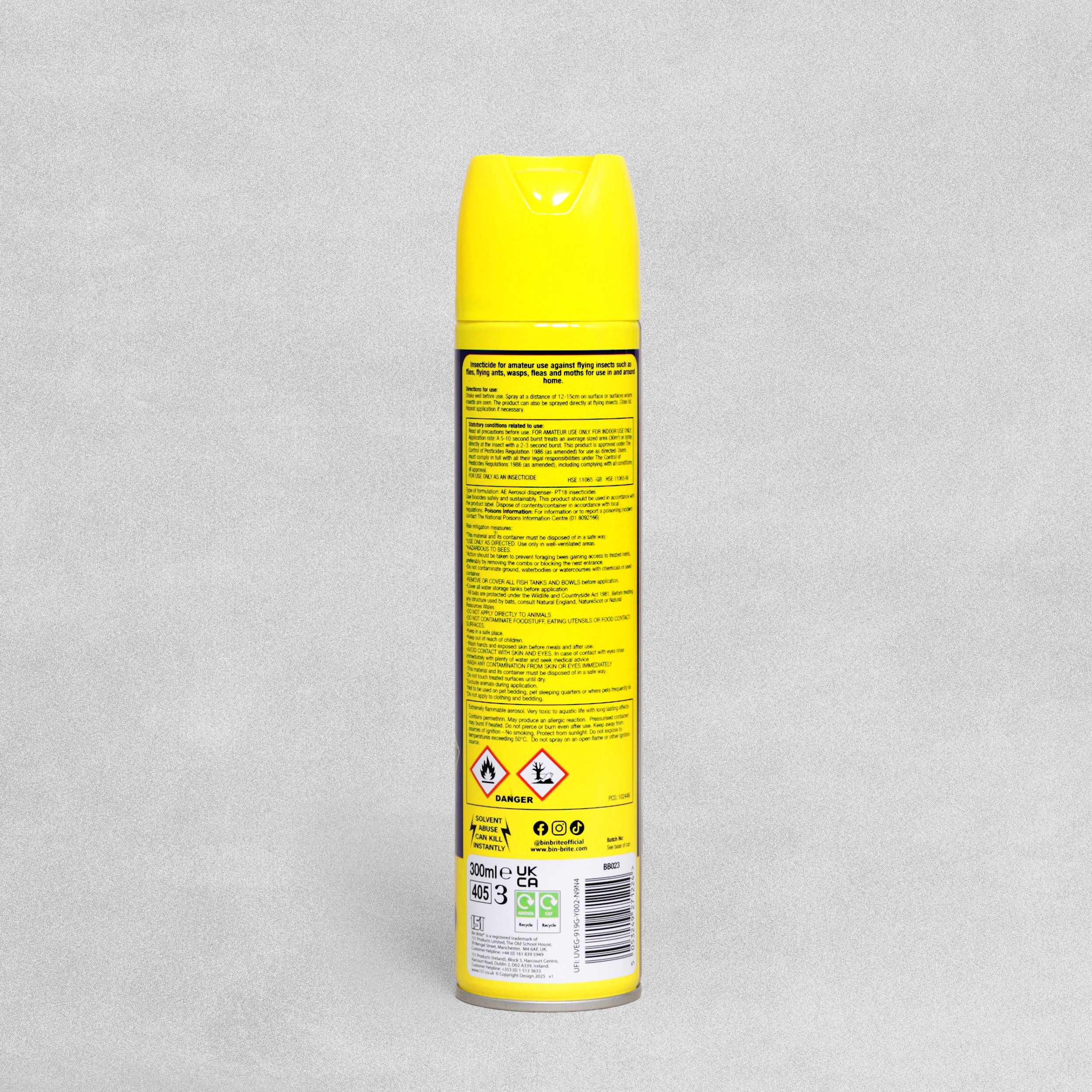 Bin Brite Flying Insect Killer Spray - 300ml