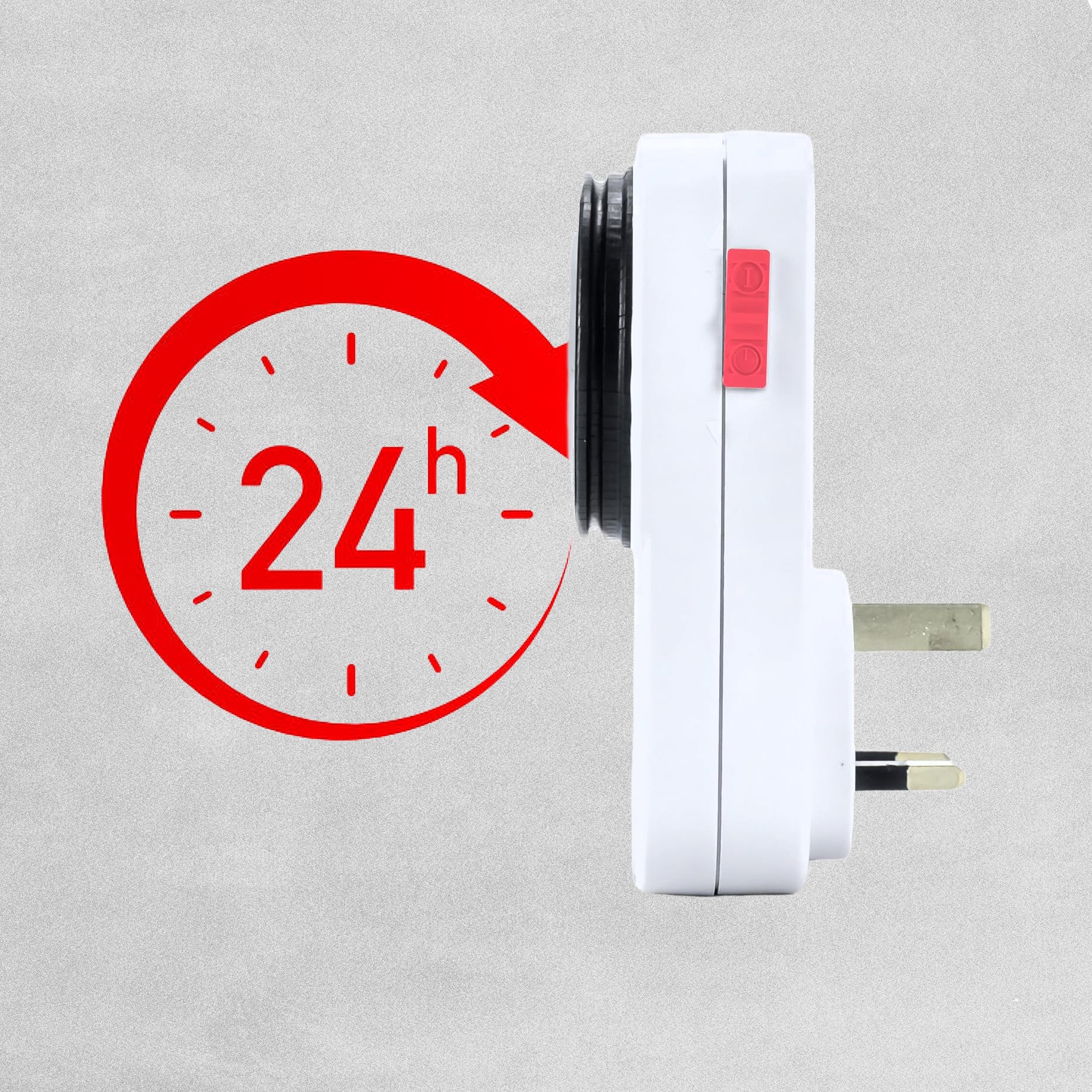 Status 24 Hour Plug-In Segment Timer Switch, White