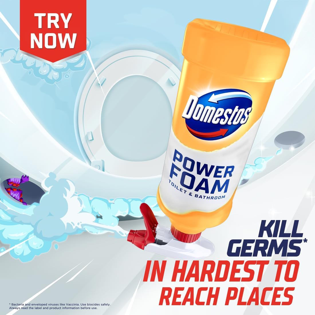 Domestos Power Foam Citrus Blast Toilet cleaner, 650g