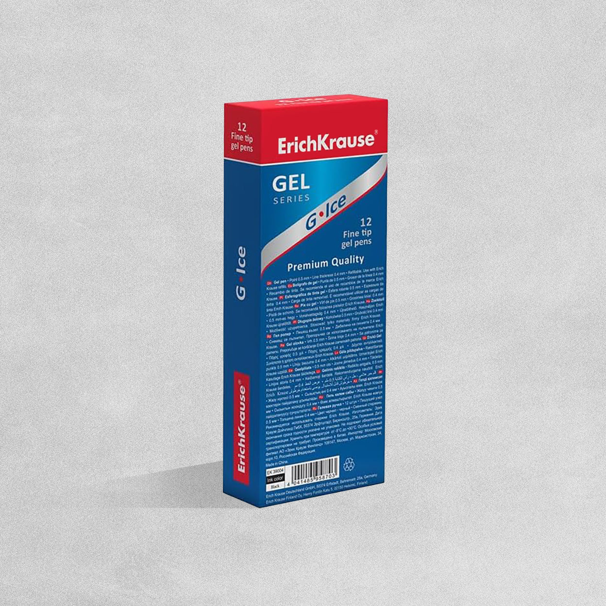 Erich Krause Gel Ice Pens 12pk Black
