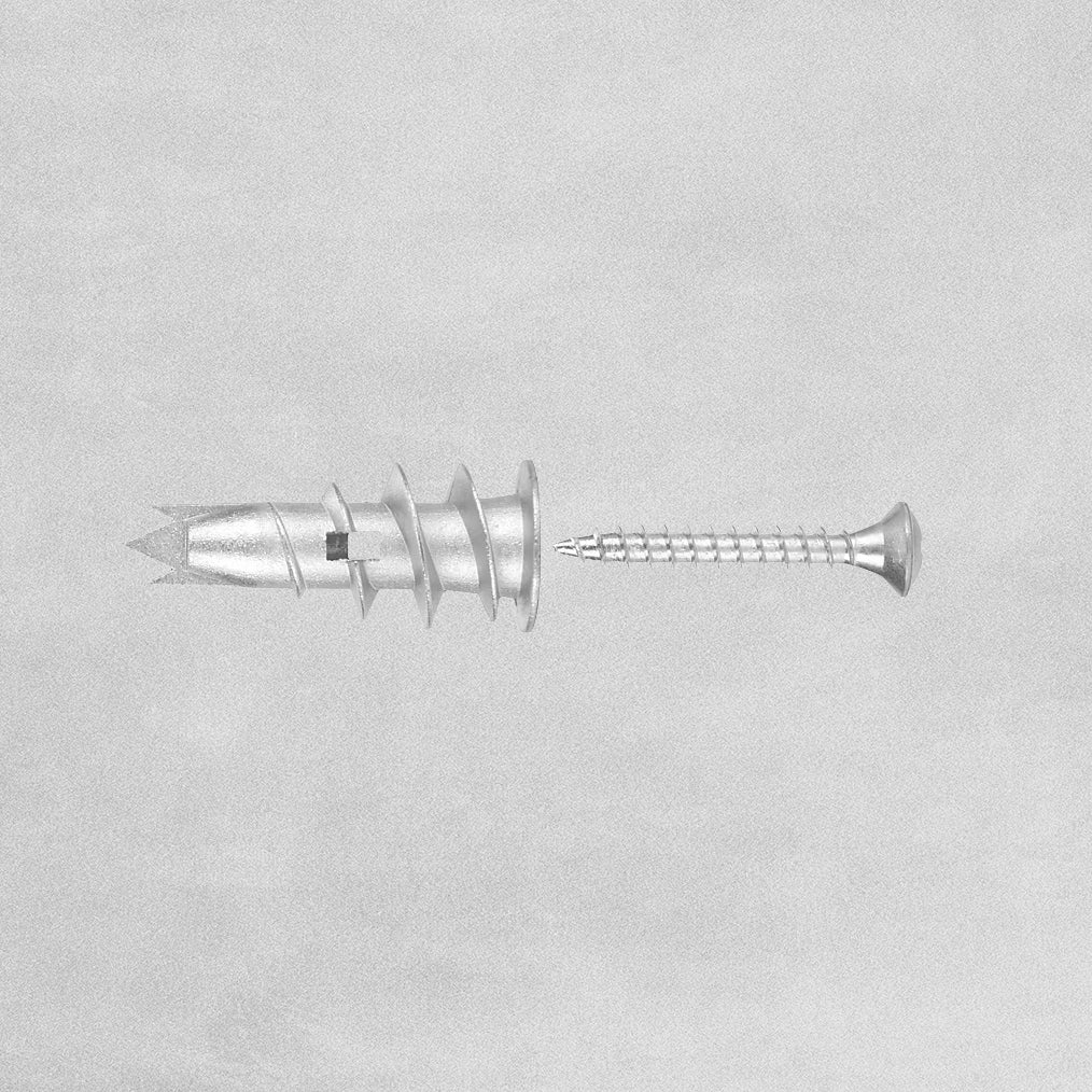 Plasplugs 50 Metal Self Drive Fixings & Screws For Plasterboard Hollow Walls