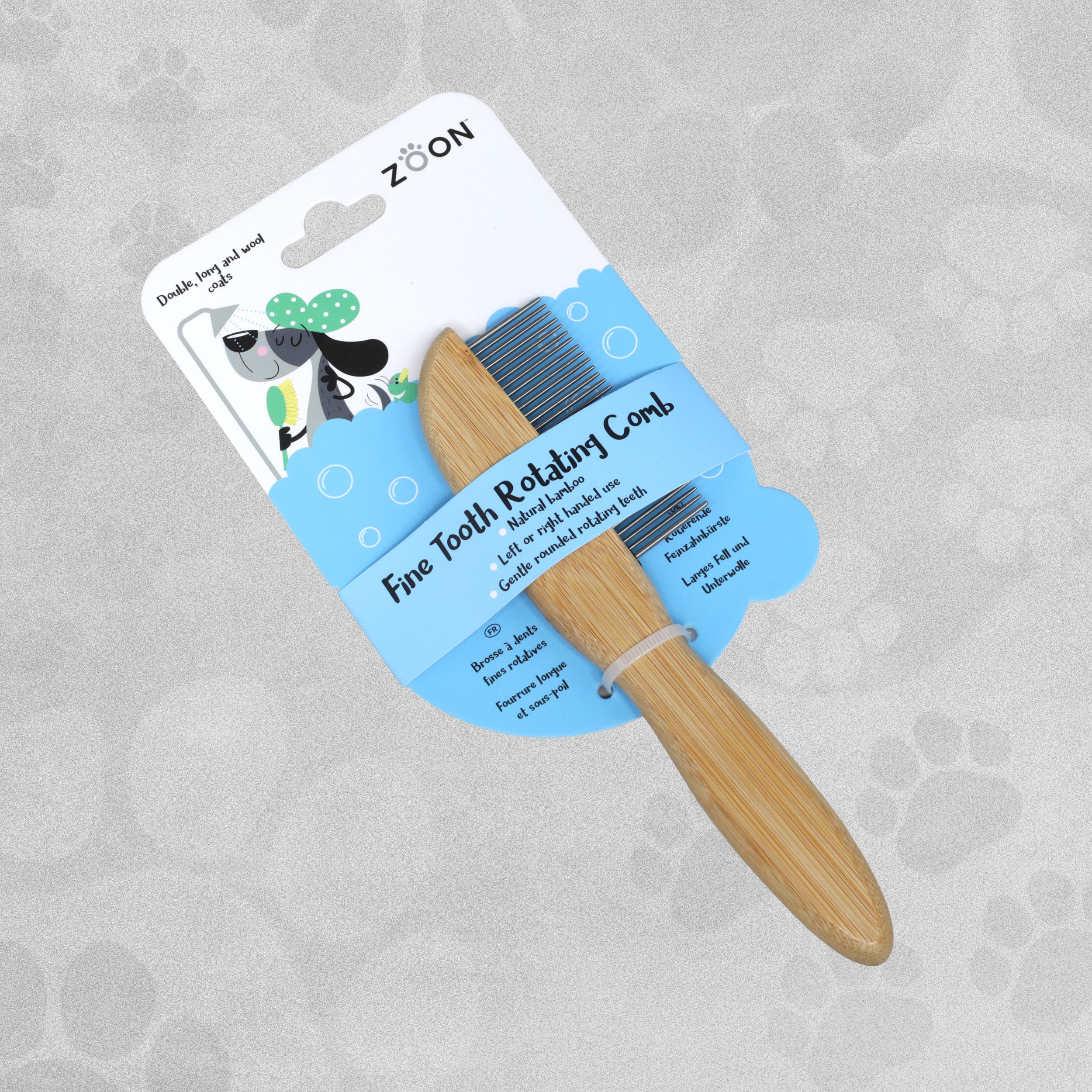 Zoon Pet Fine/ Wide Tooth Rotating Comb