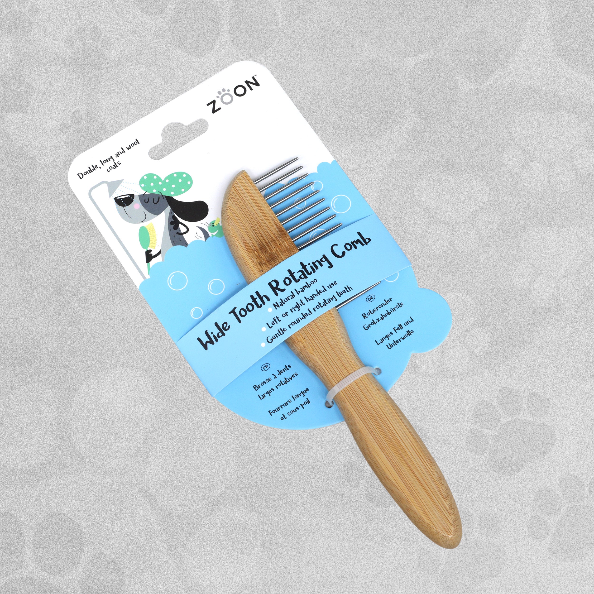Zoon Pet Fine/ Wide Tooth Rotating Comb