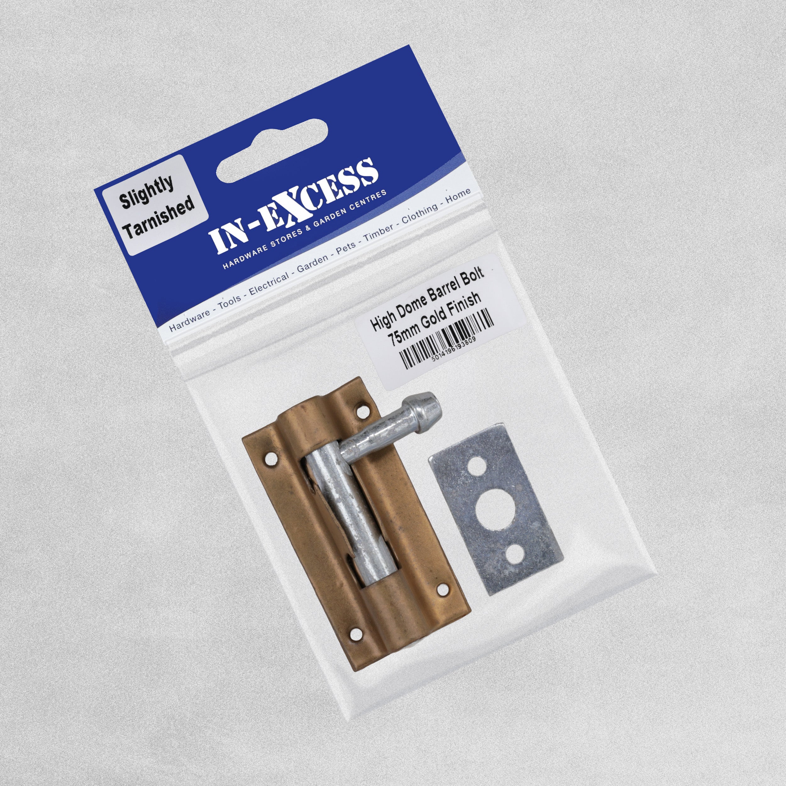 High Dome Tower Bolt 75mm Gold Finish Slightly Tarnished