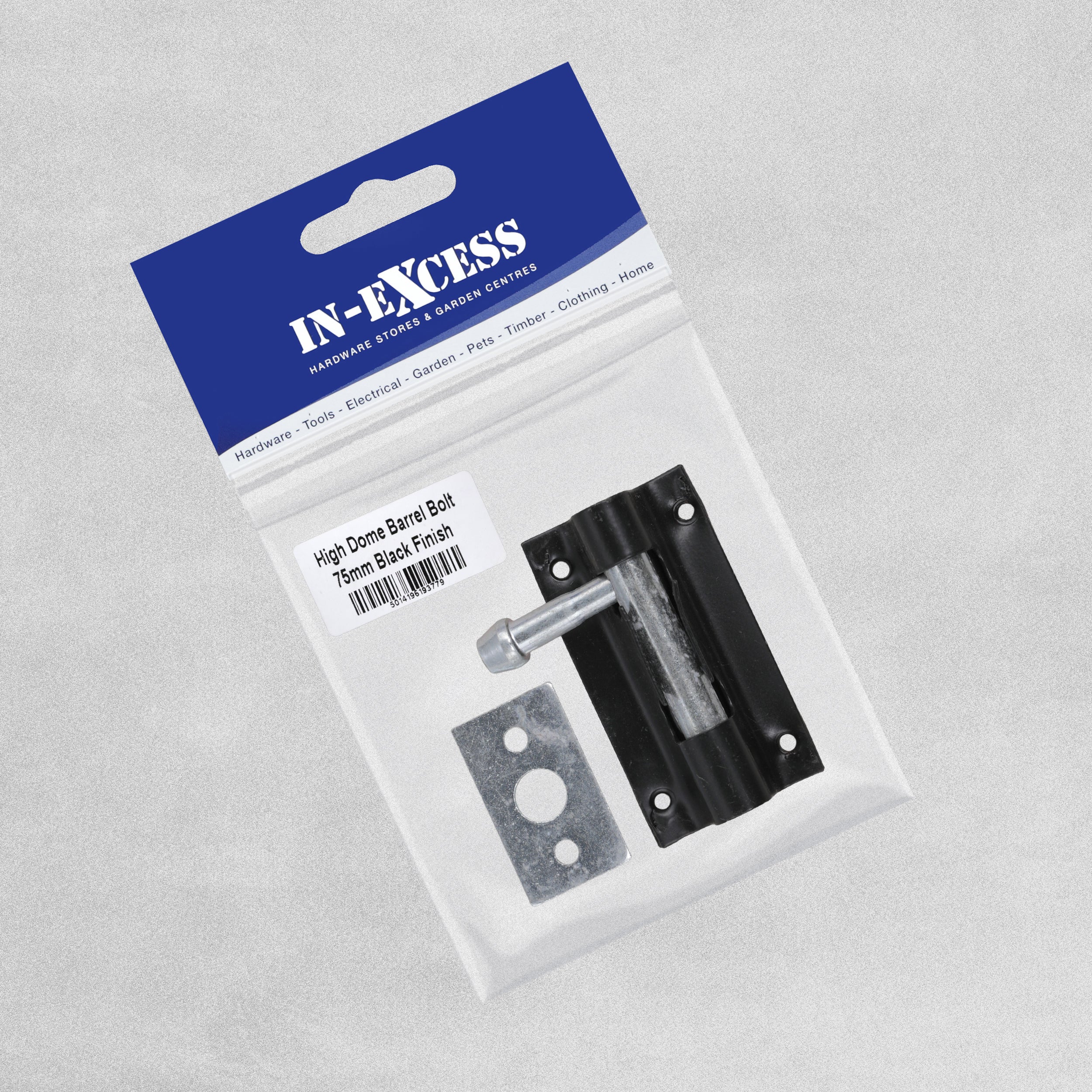 High Dome Tower Bolt 75mm Black  Finish