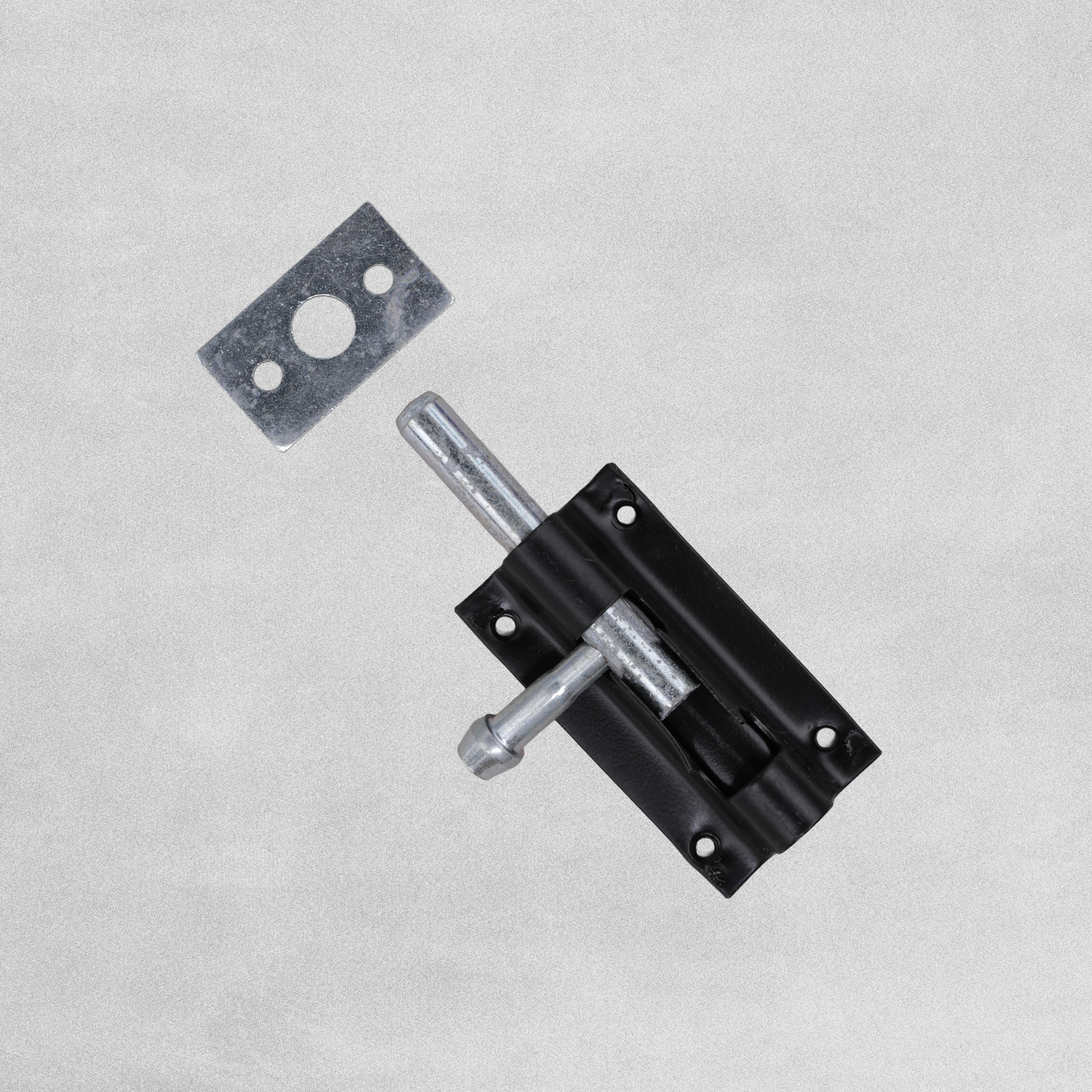 High Dome Tower Bolt 75mm Black  Finish
