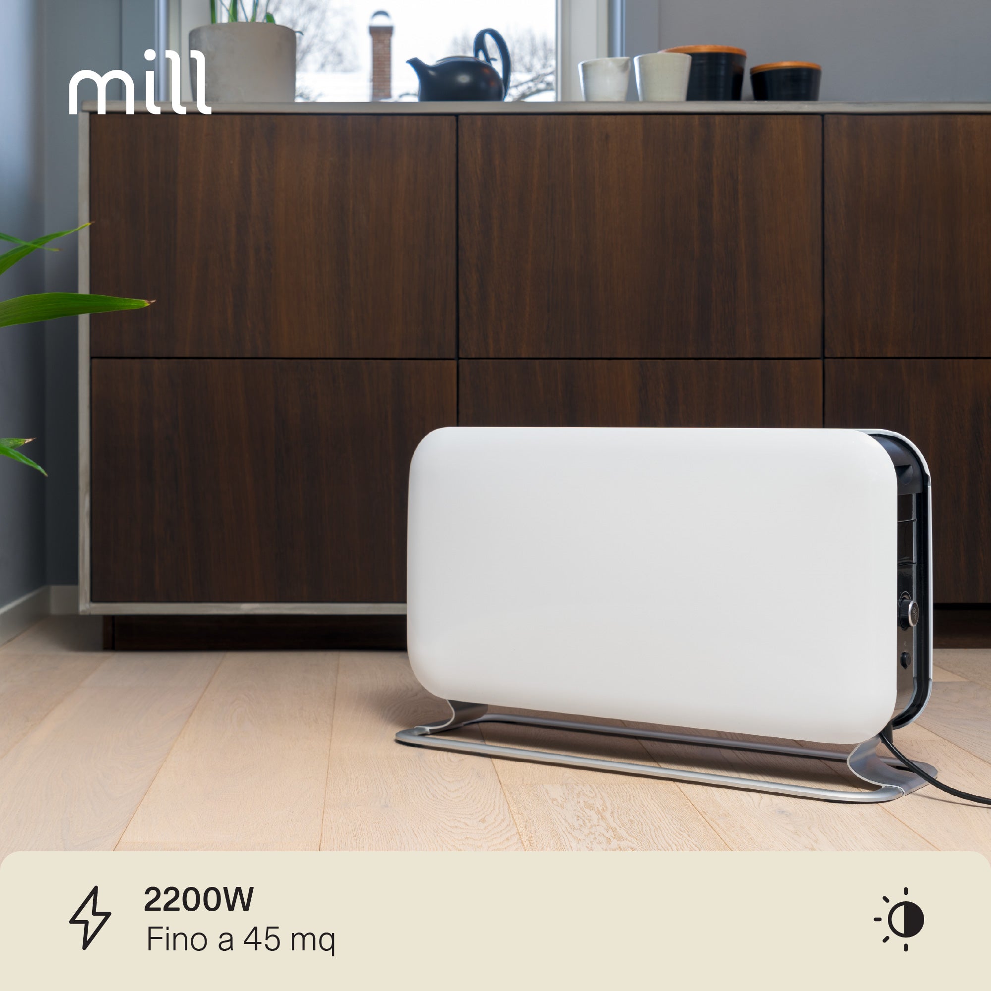 Mill Instant Max Portable Electric Heater Radiator - White