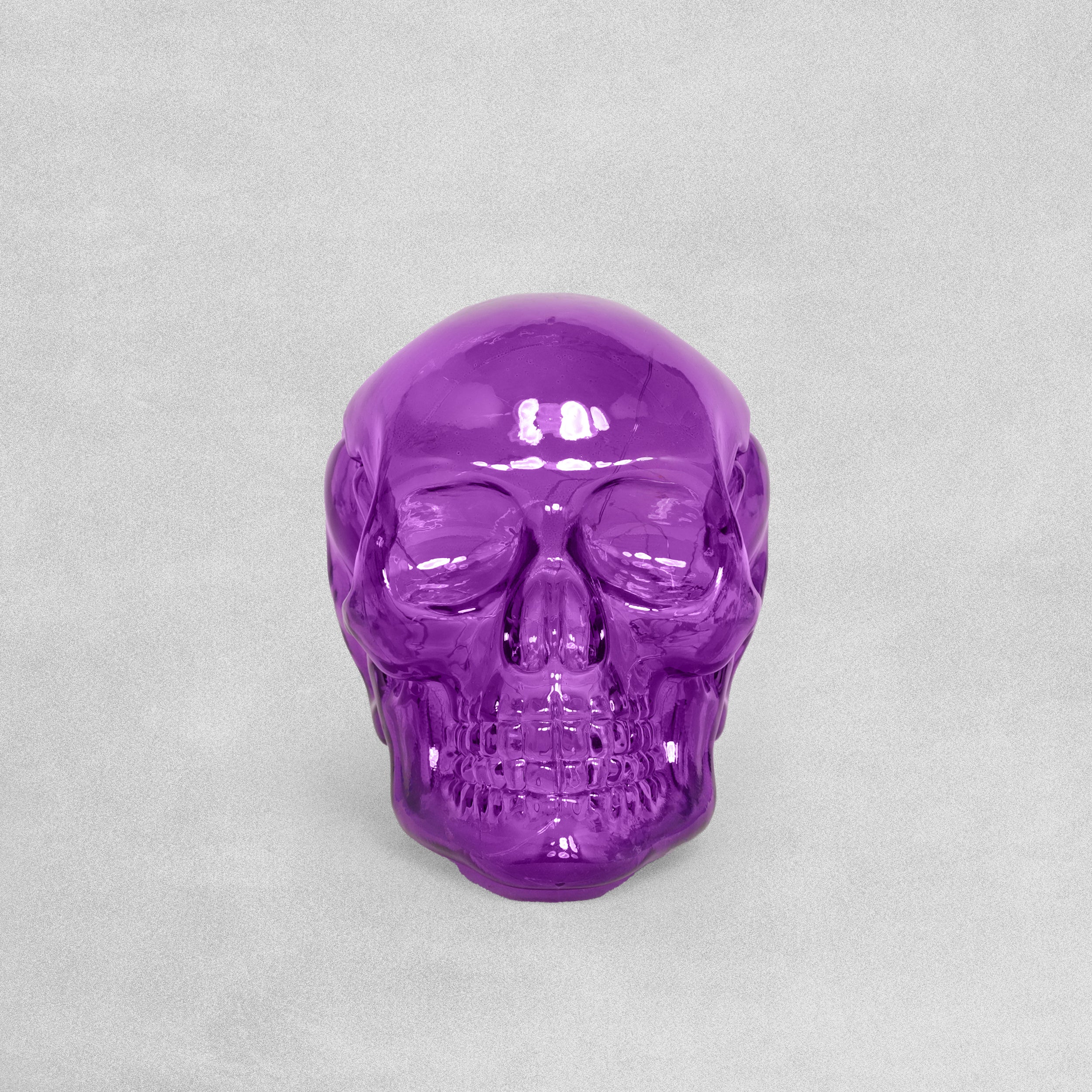 David Fischhoff LED Glass Decorative Skull - Various Colours