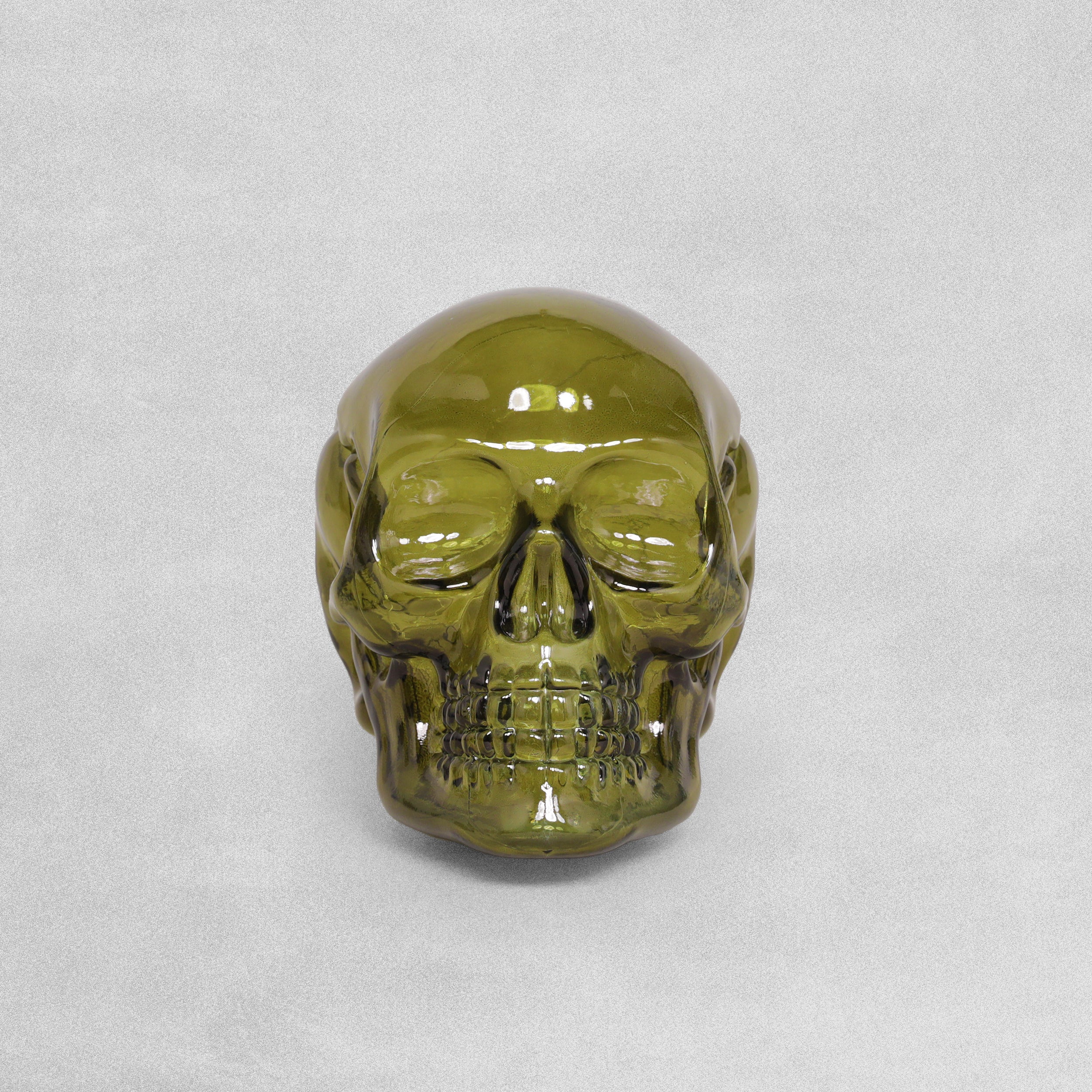 David Fischhoff LED Glass Decorative Skull - Various Colours