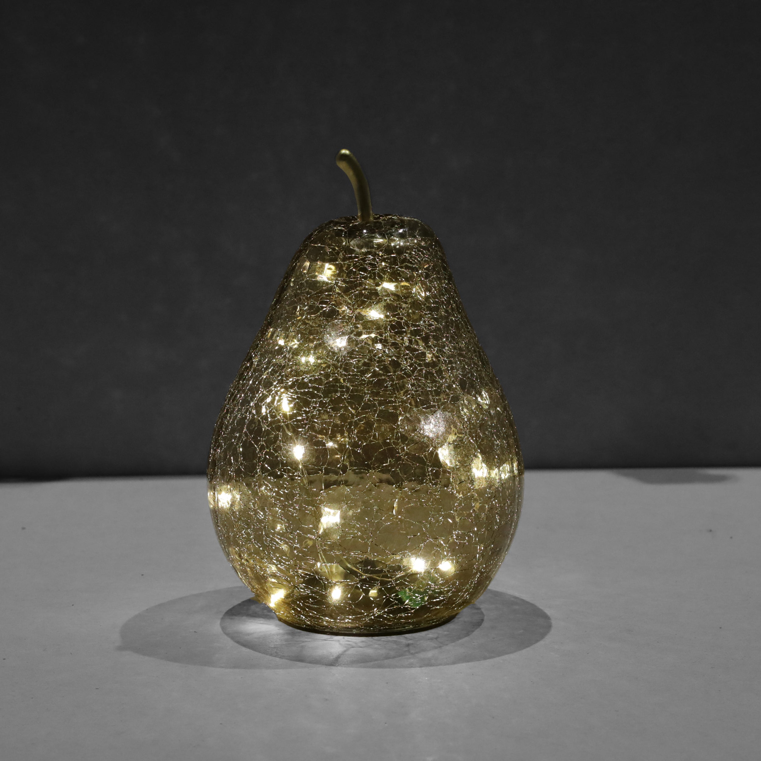 David Fischhoff LED Glass Decorative Pear - Various Colours