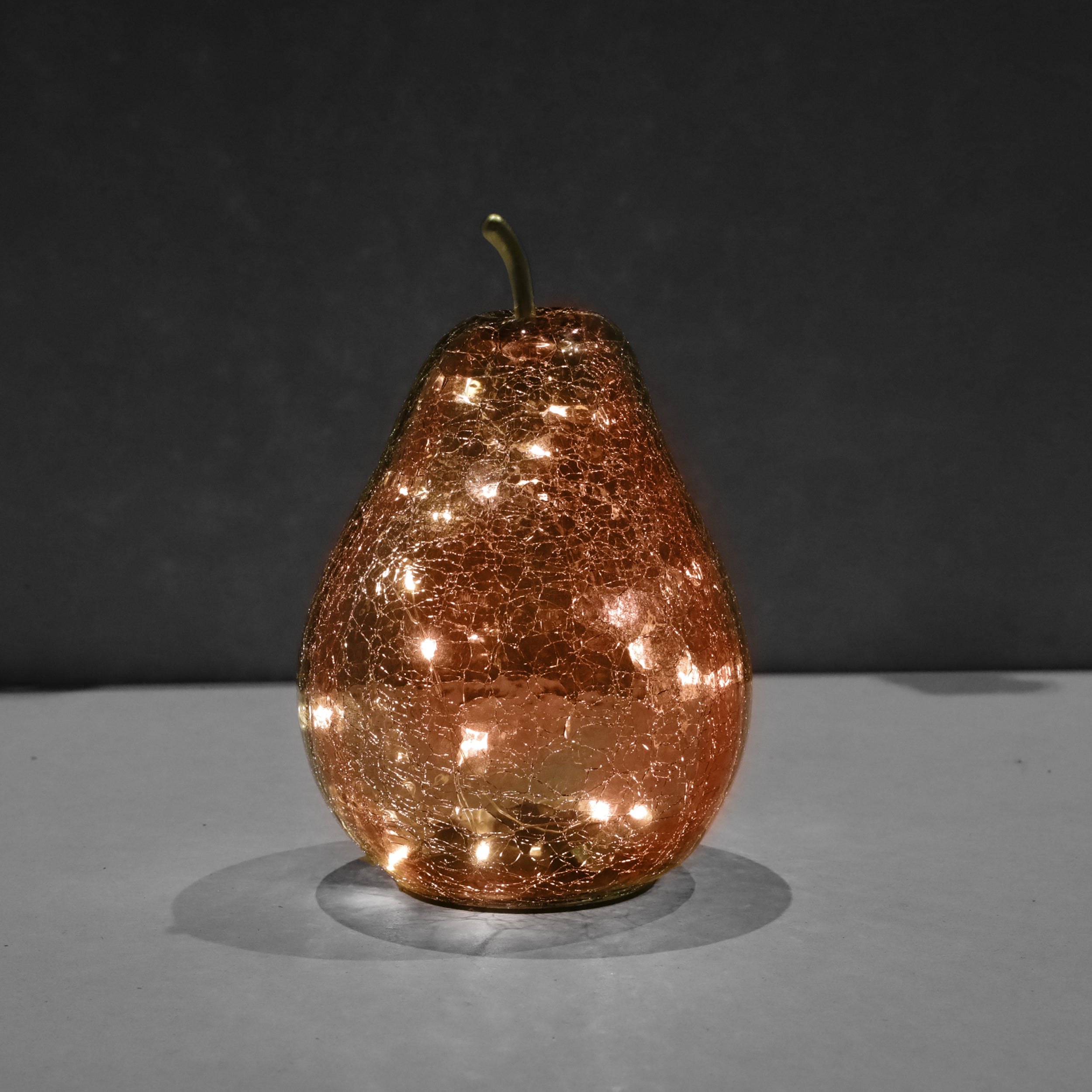 David Fischhoff LED Glass Decorative Pear - Various Colours