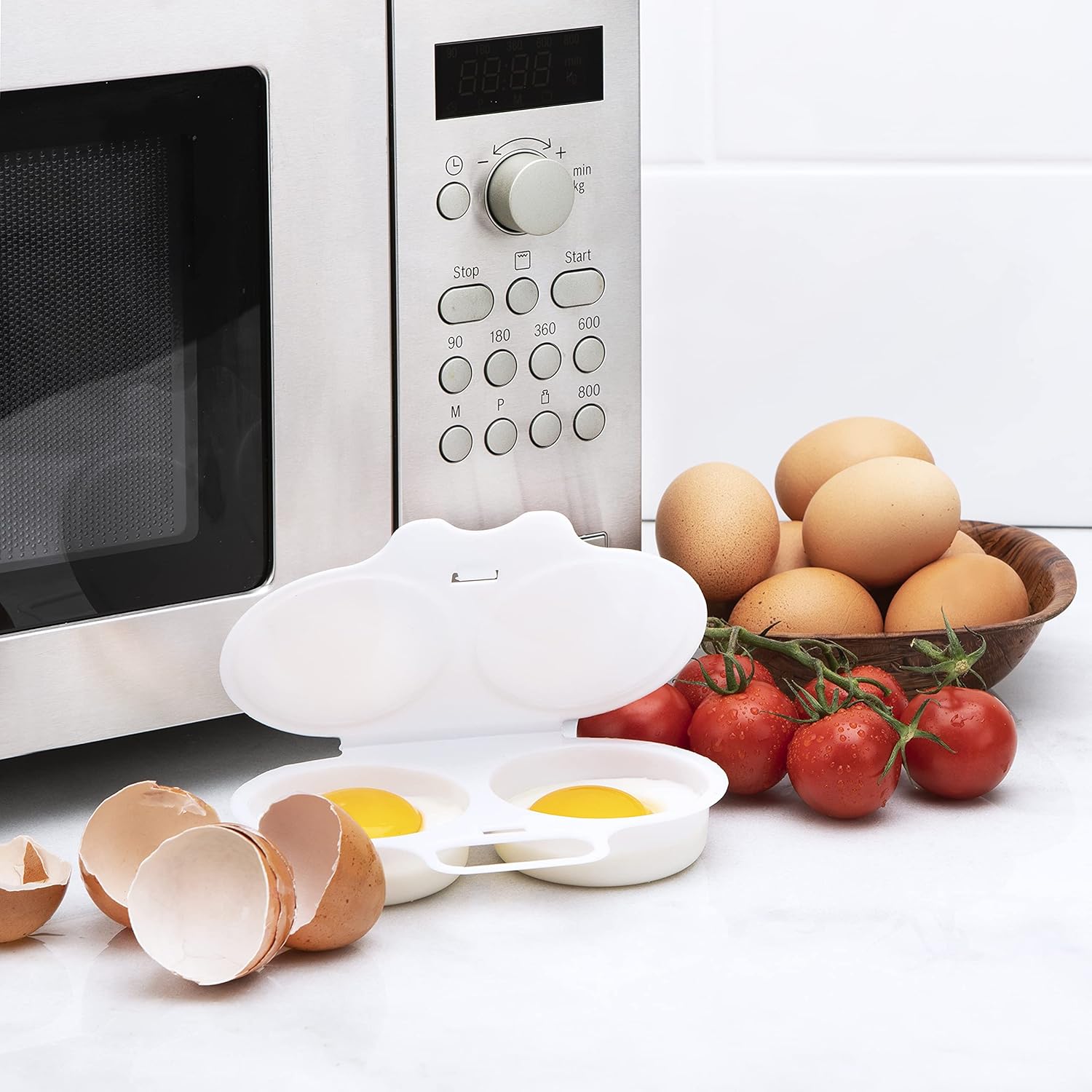 Microwave Egg Poacher Saves Time Eggs Made Easy No Mess Cooking Essentials