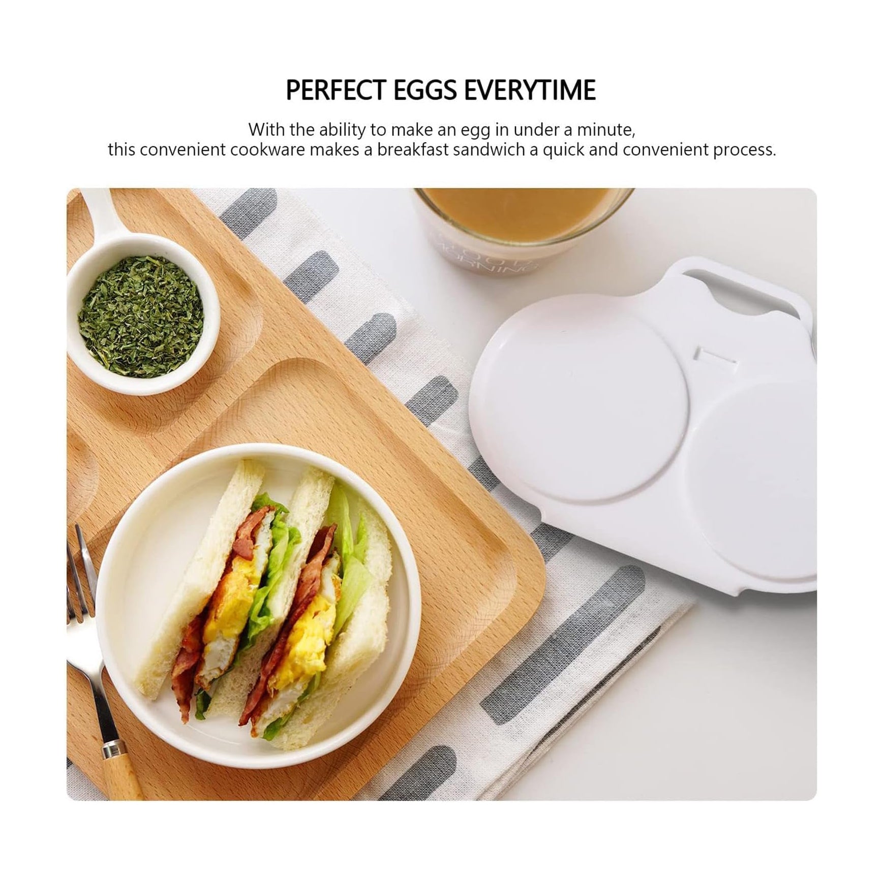 Microwave Egg Poacher Saves Time Eggs Made Easy No Mess Cooking Essentials
