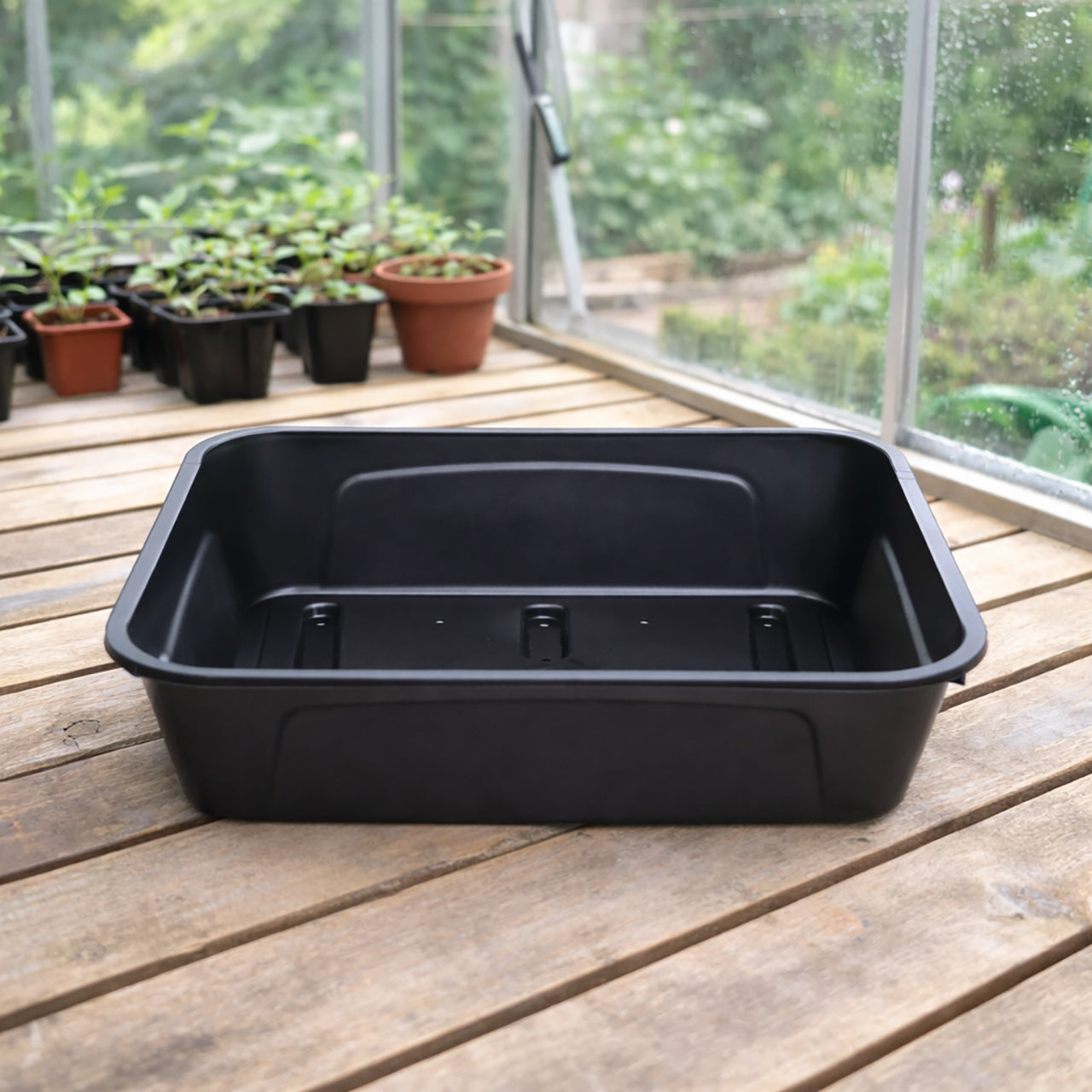 Half Seed Trays with Drainage Holes 21cm