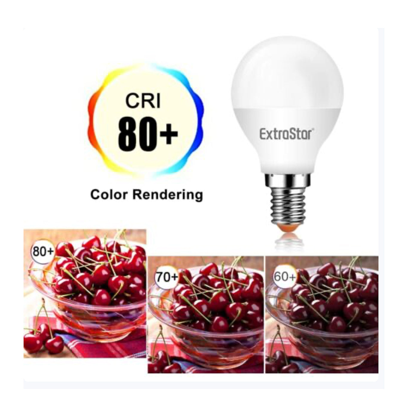 ExtraStar LED Light Bulb - 6W Light Bulb 510 Lumen 3000K Warm Light