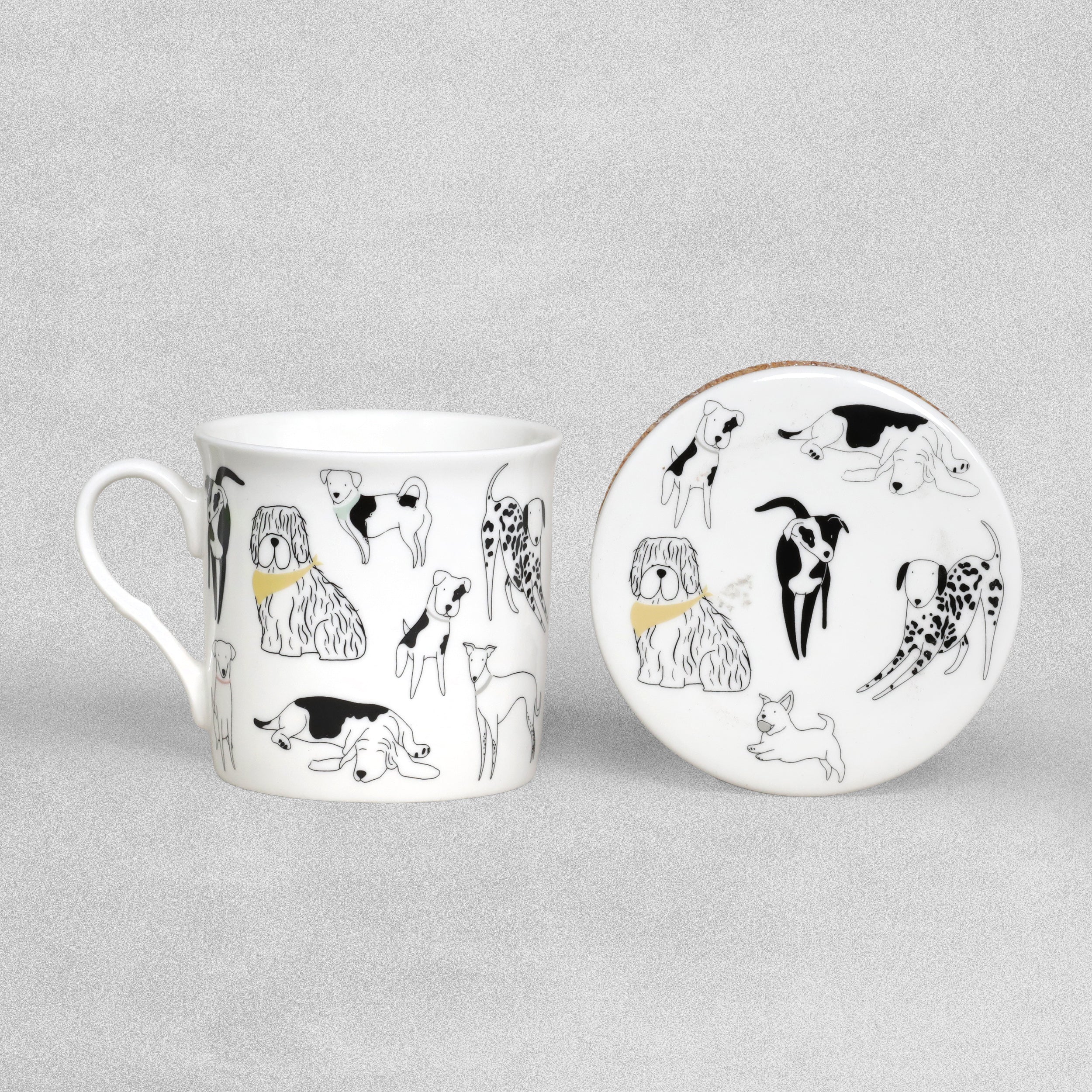 Playful Pets Dog Mug & Ceramic Coaster