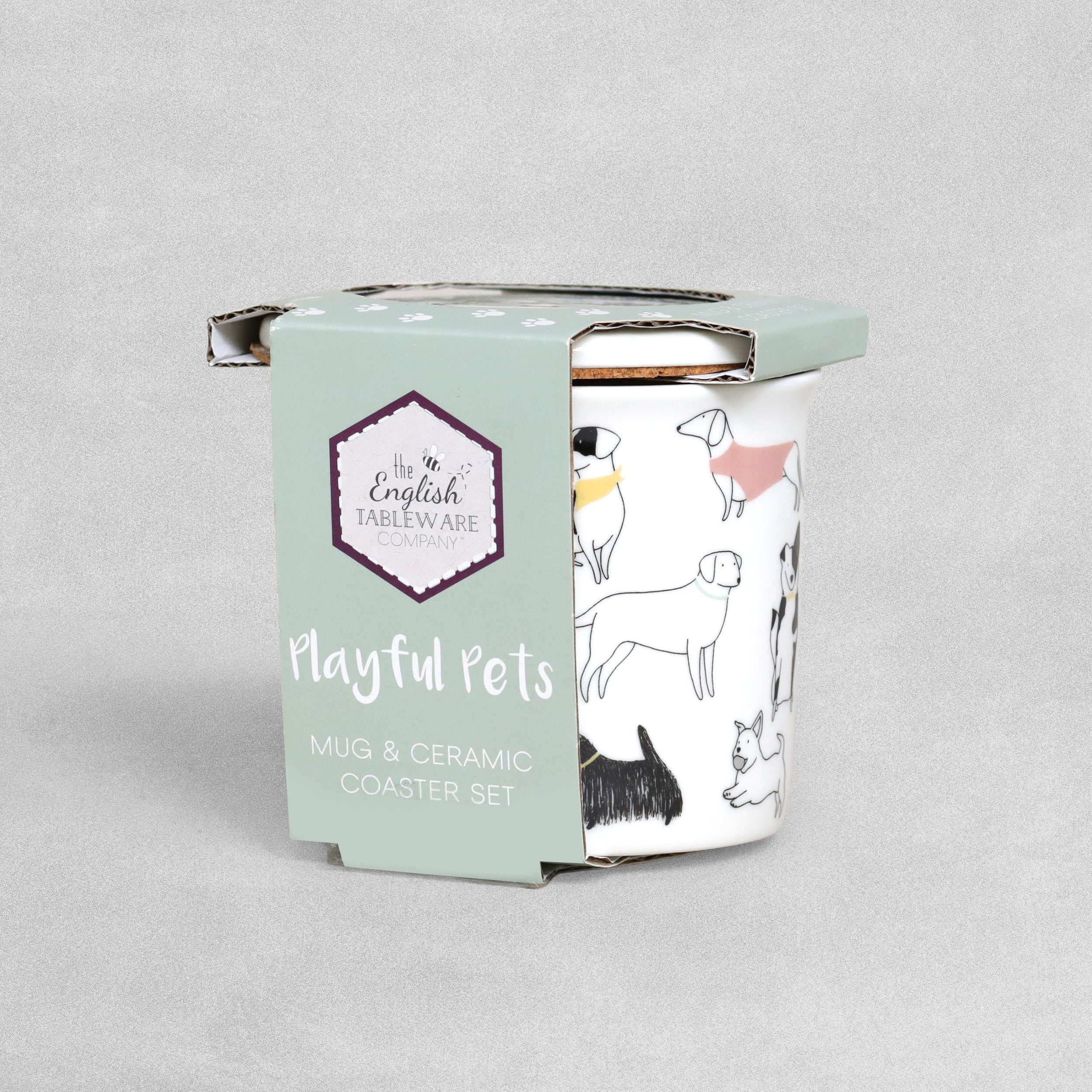 Playful Pets Dog Mug & Ceramic Coaster