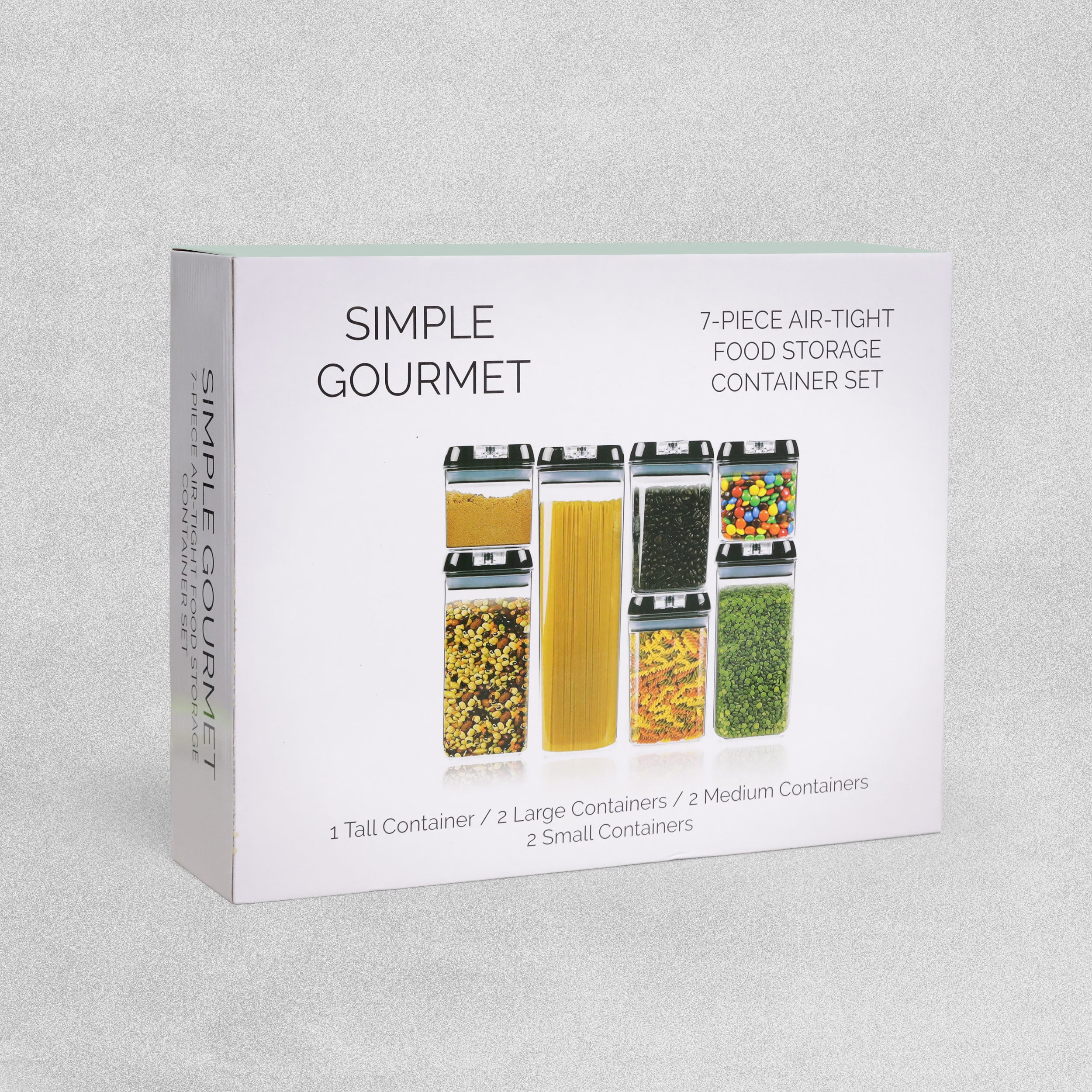 Simple Gourmet 7 piece air-tight food container set