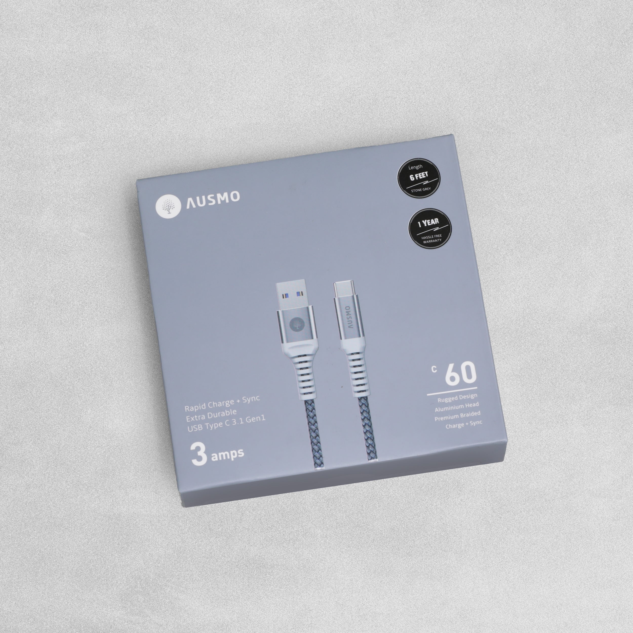 Ausmo USB Type 3 Gen 1 Cable - Various Lengths Available
