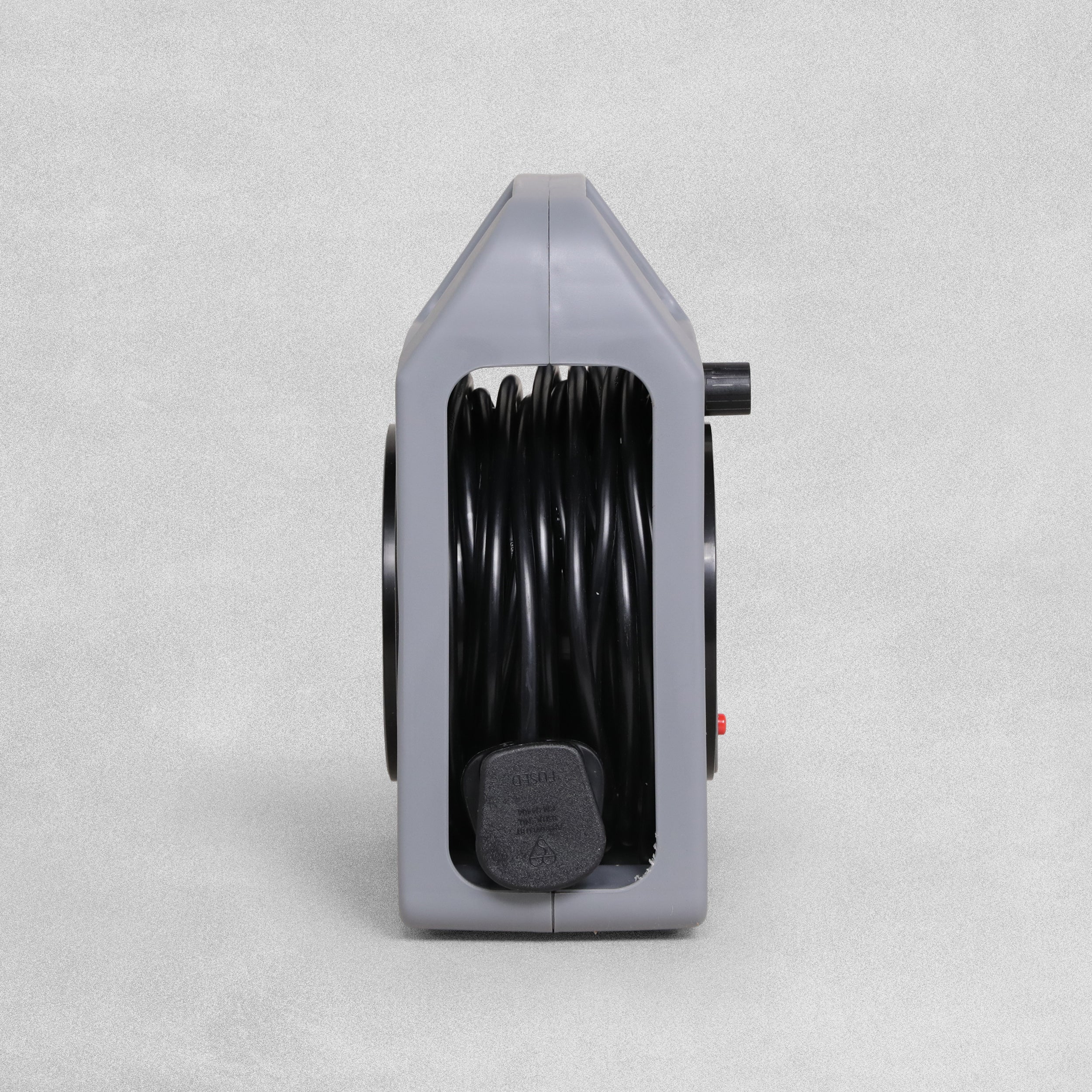 Tower Power 2 Socket  10 Amp Extension Cable Reel Case with Thermal Safety Cut Out