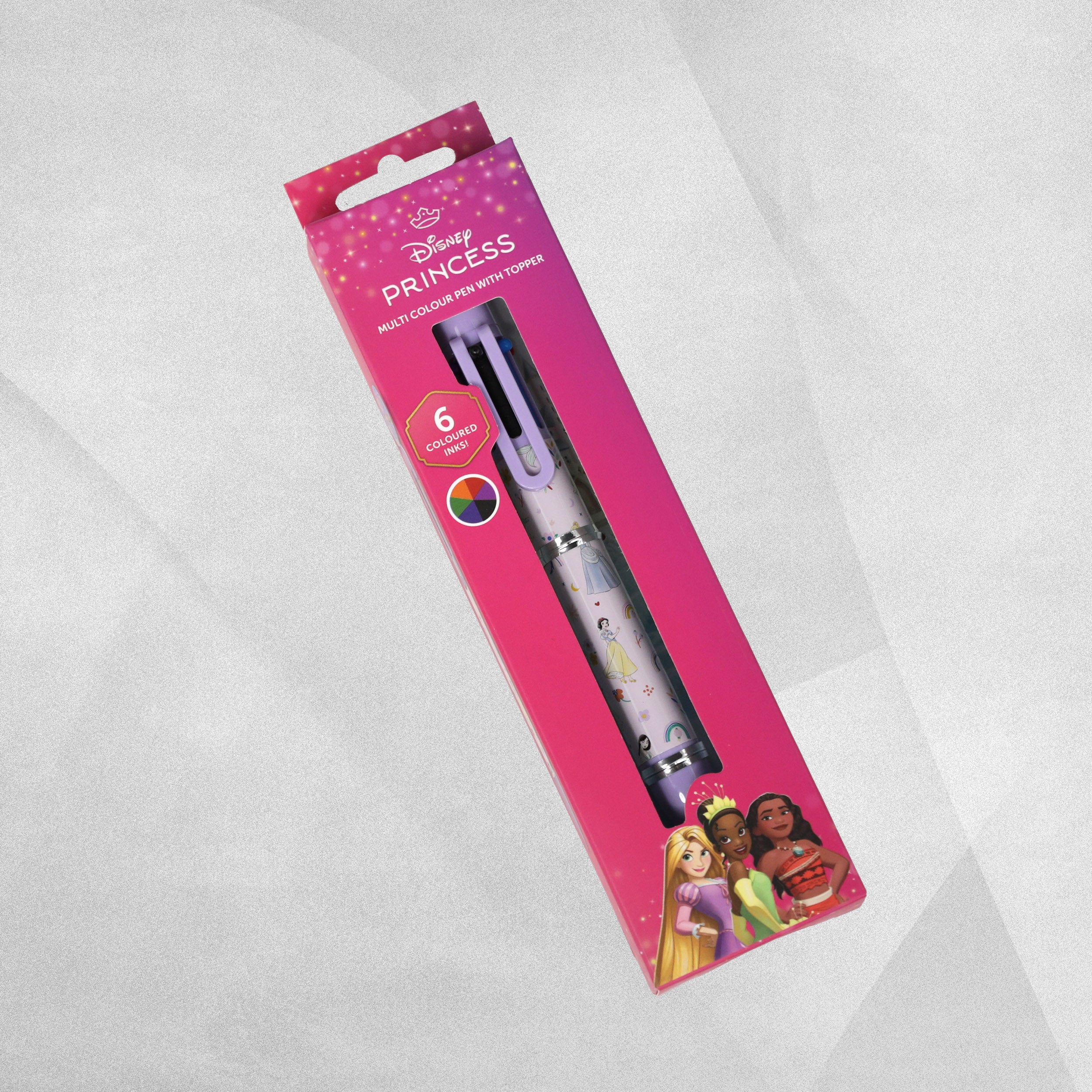 Disney Princess 6 Multi colour pen with topper