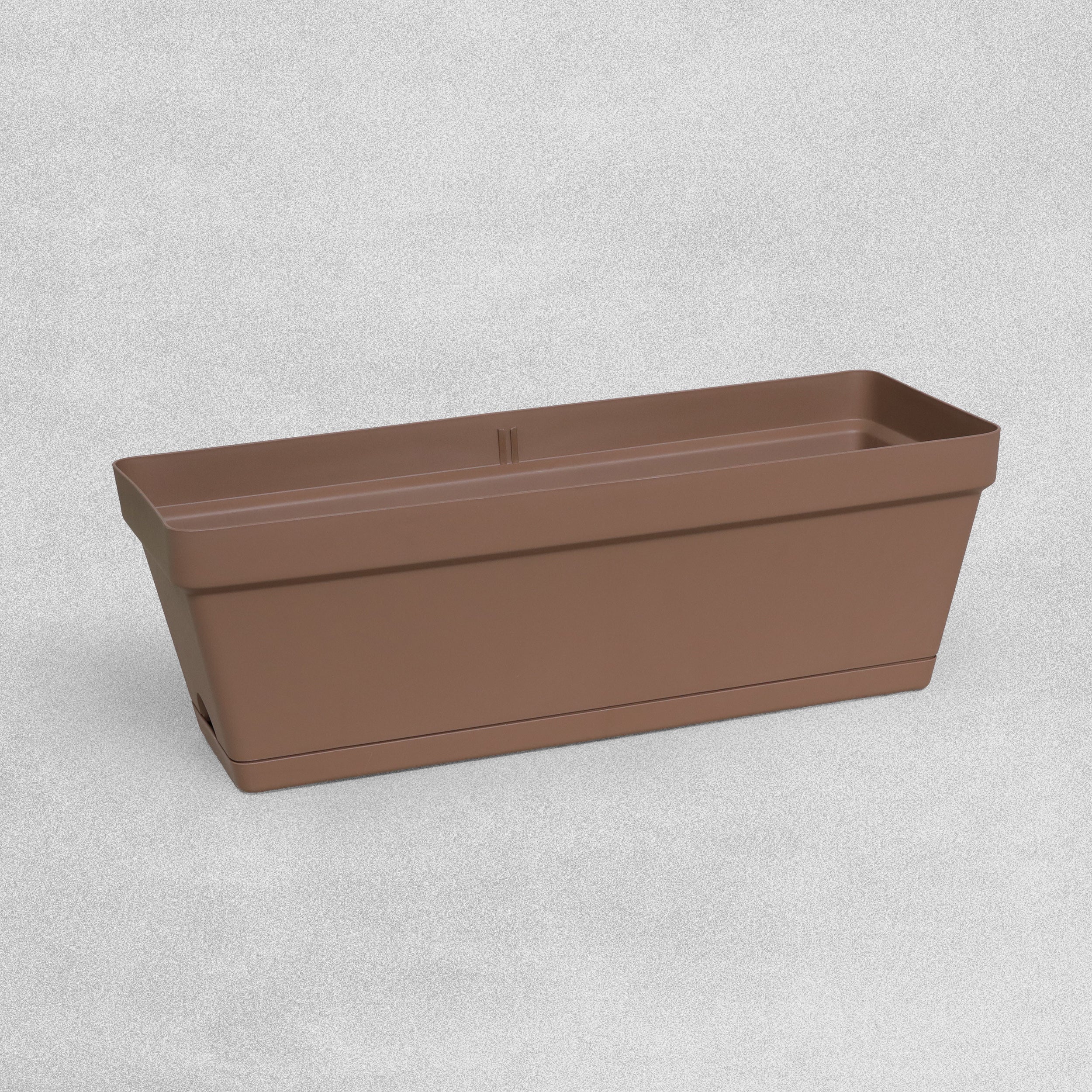 Naterial polypropylene balcony planter x W.49 x H.16.5 cm-Taupe