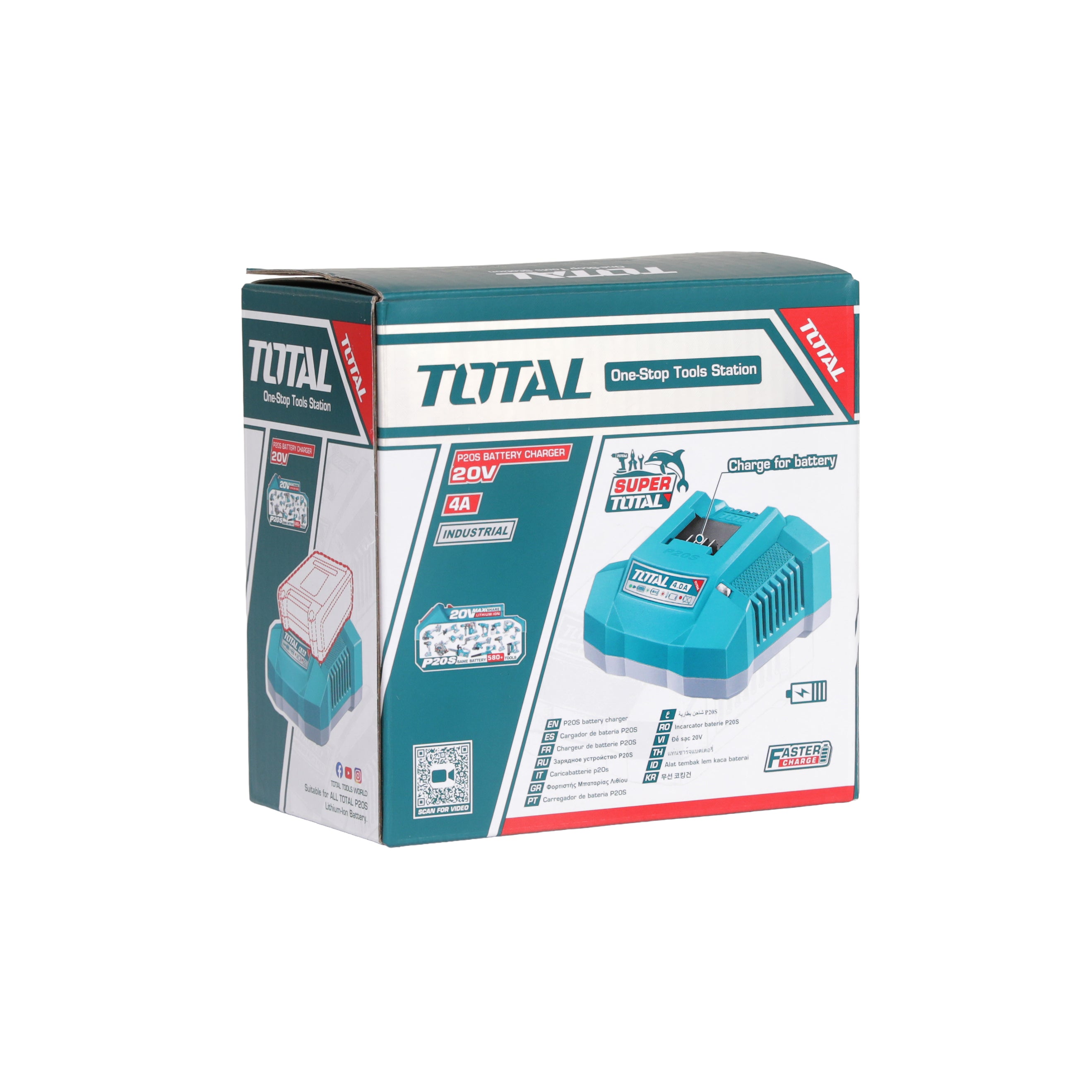 Total Li-Ion 20V Fast Intelligent Charger - TFCLI20411E